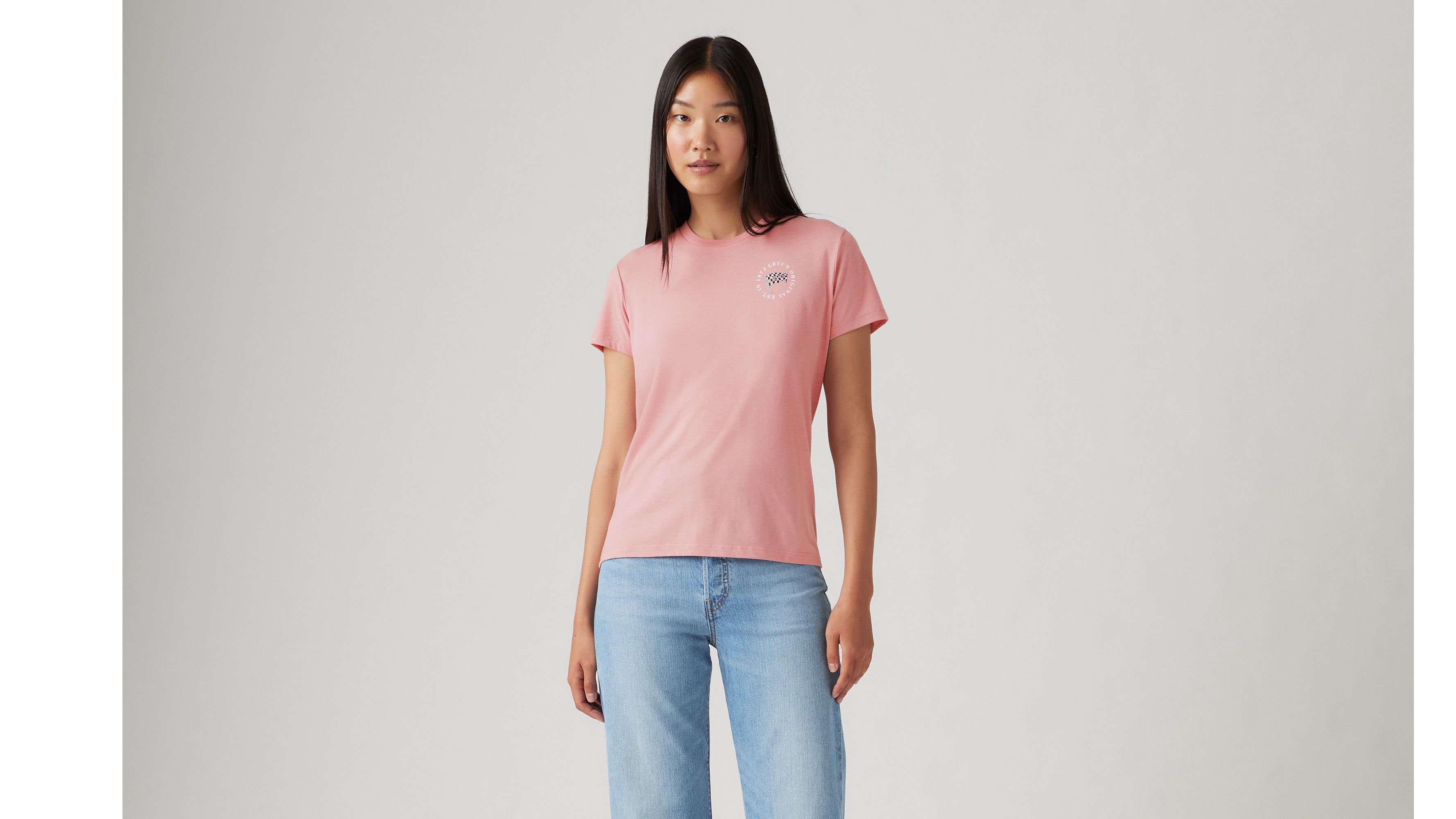Levi's Graphic Perfect T-shirt In  Original Flag
