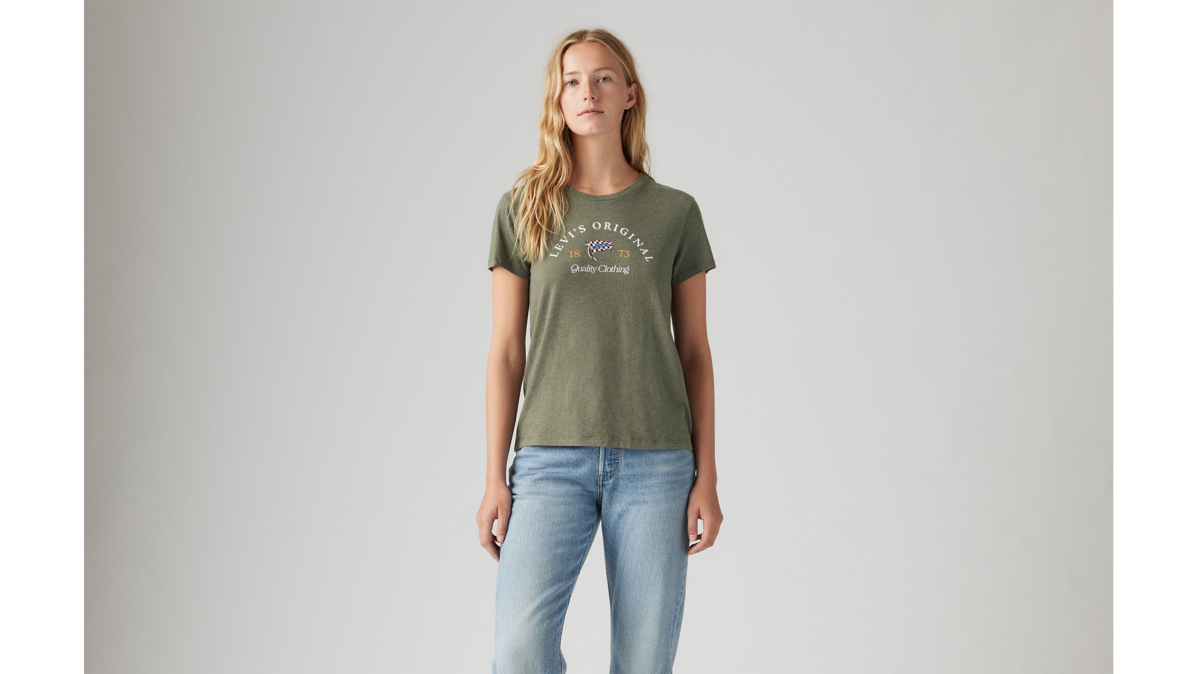 Levi's Graphic Perfect T-shirt In  Original Flag