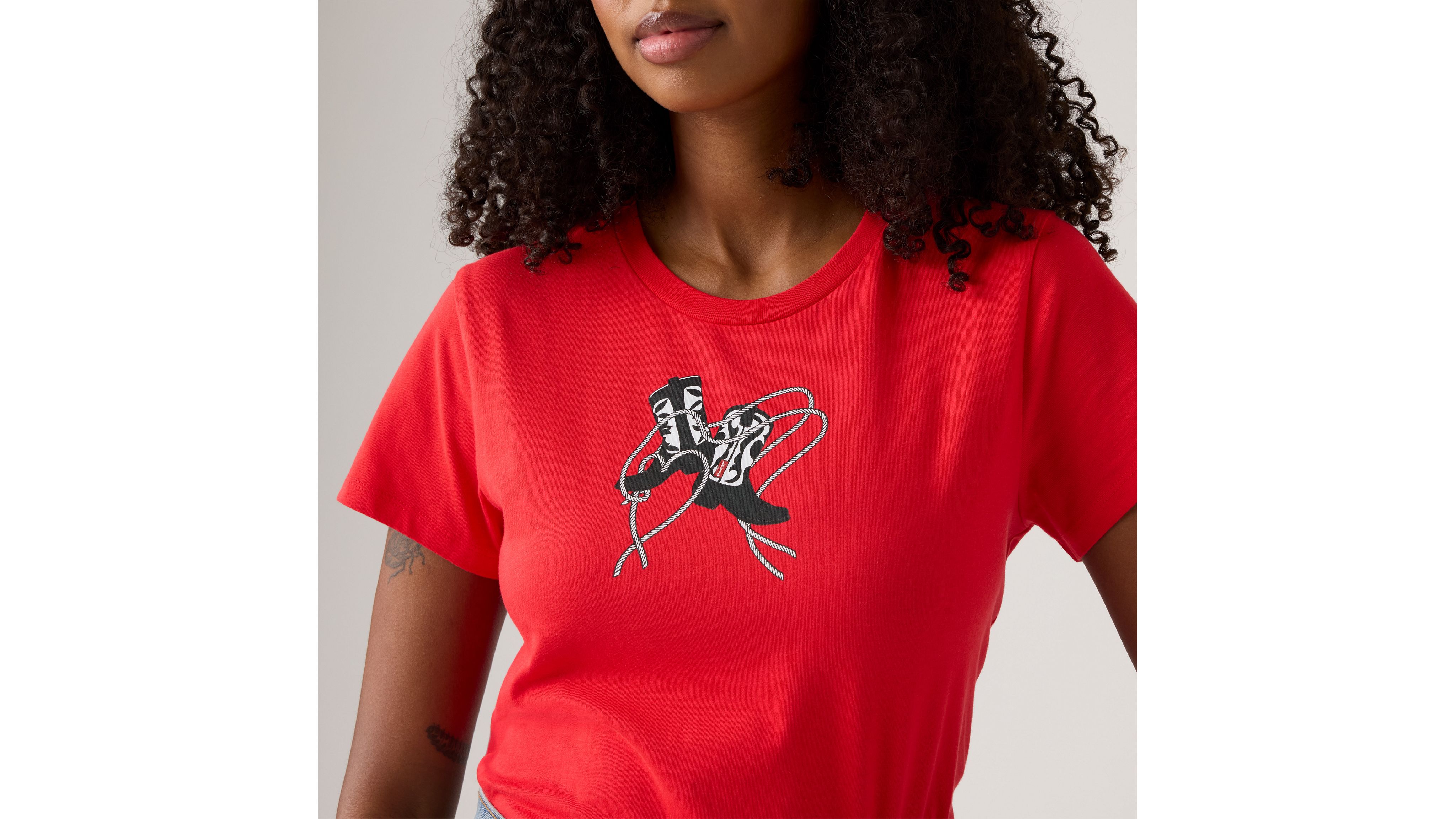 Levi's Perfect T-shirt In Red
