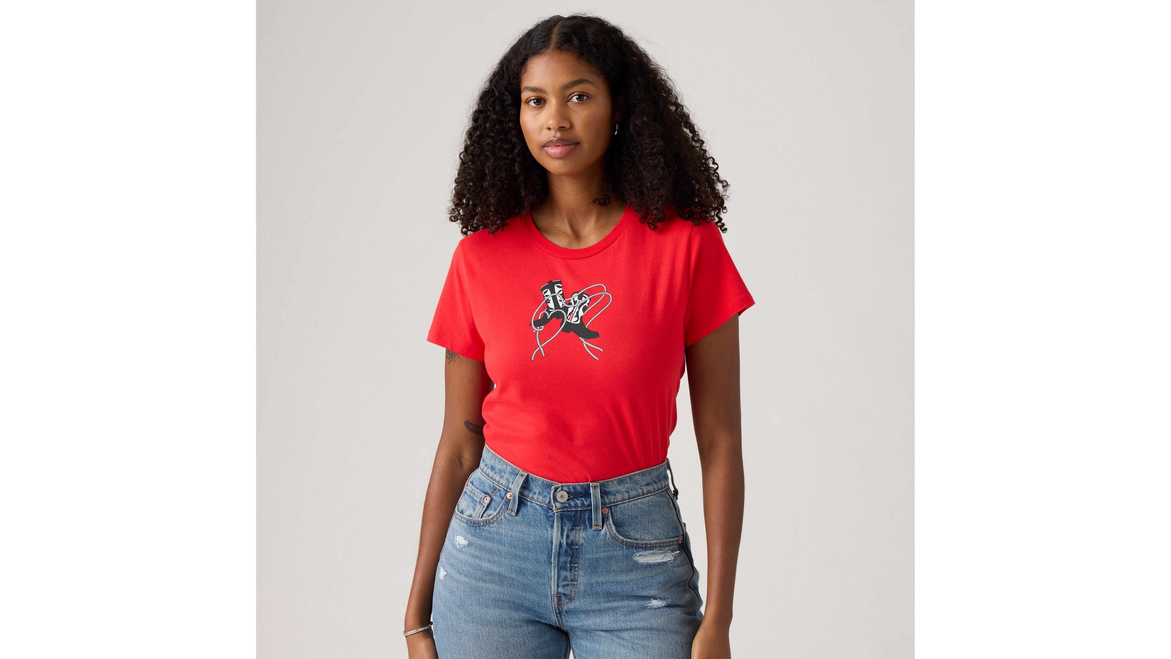Levi's Perfect T-shirt In Red