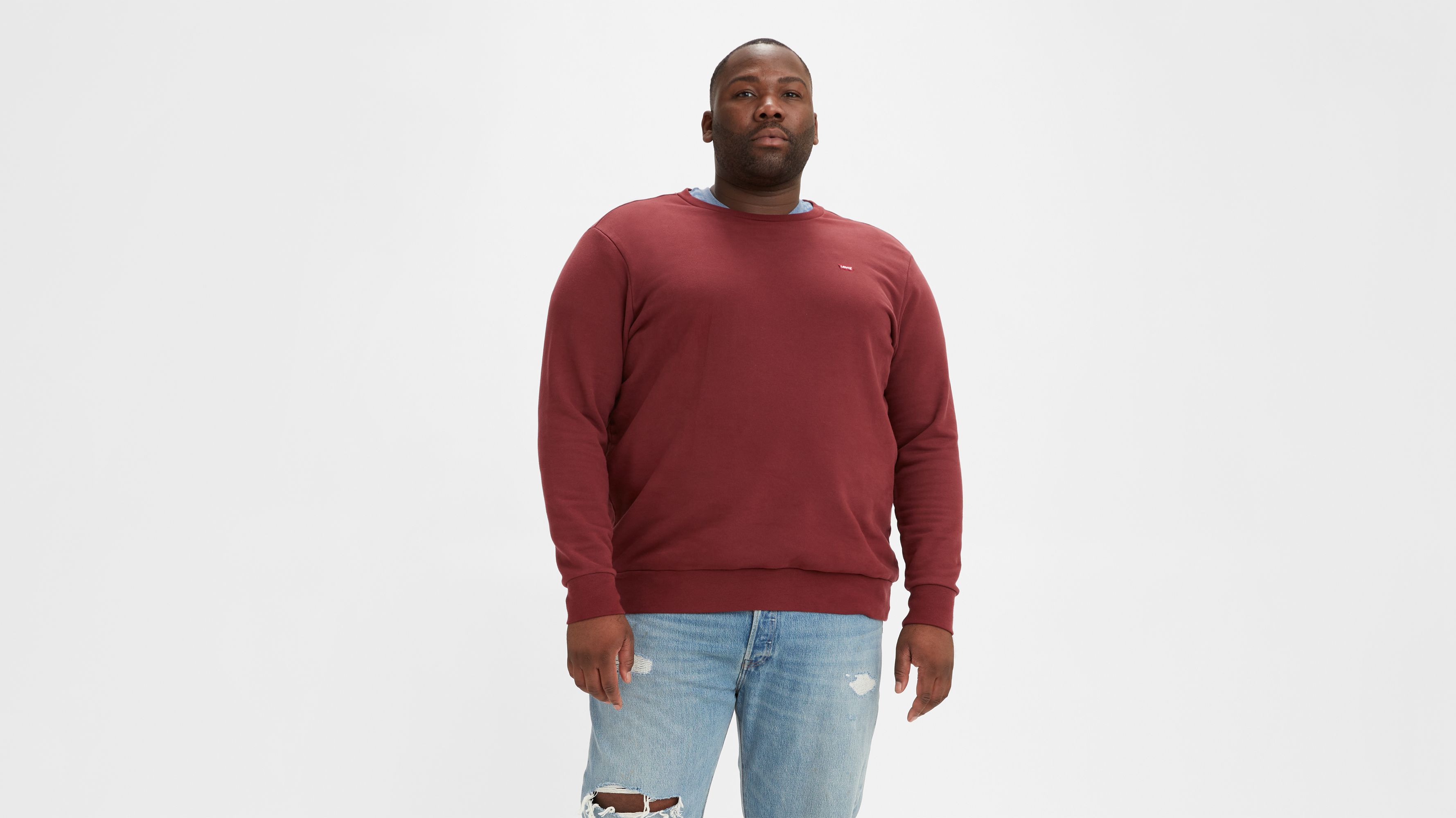 Original Housemark Crewneck Sweatshirt (big u0026 Tall) - Red | Levi's® GE