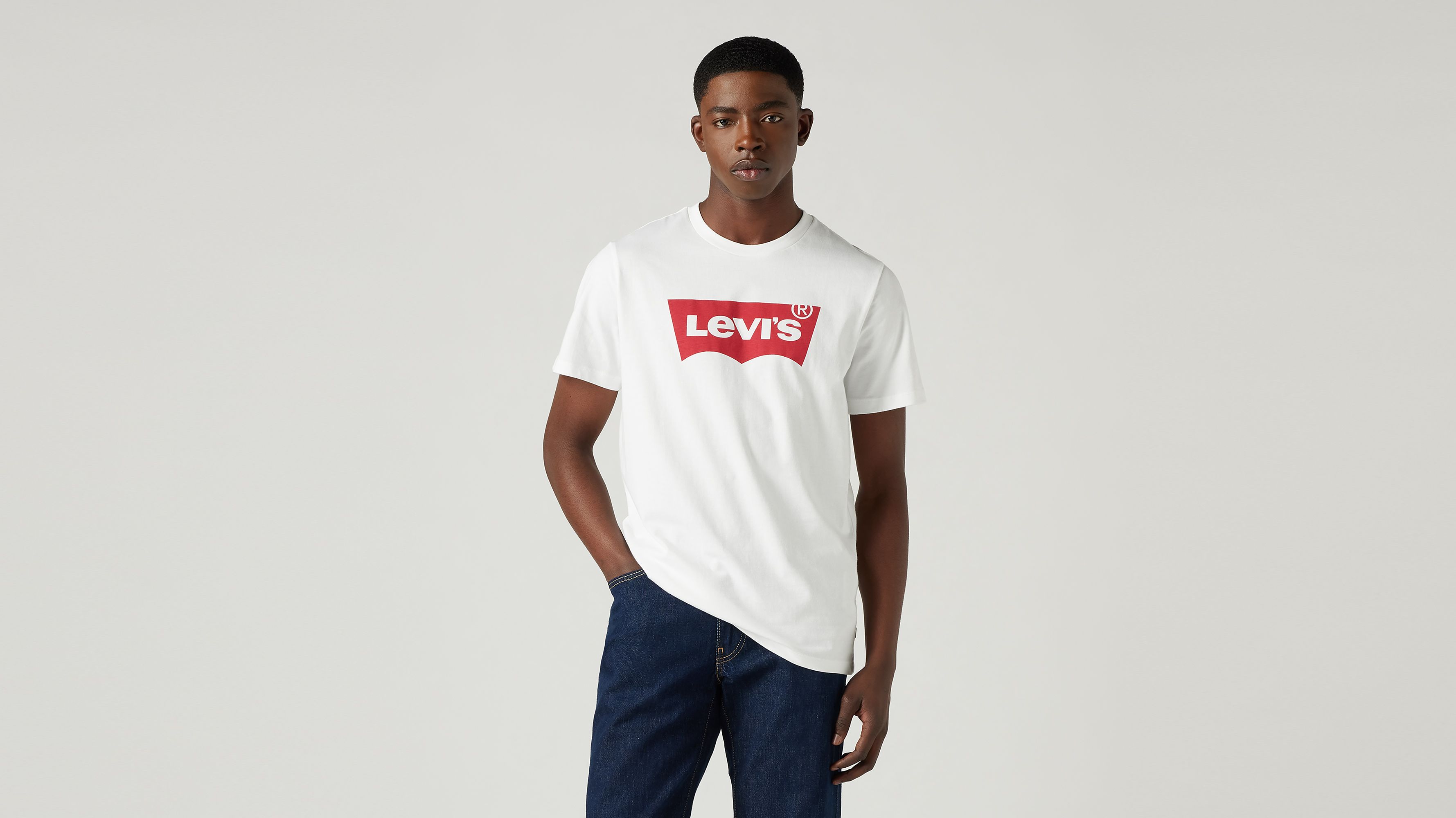 Levis t shirt blue logo on sale