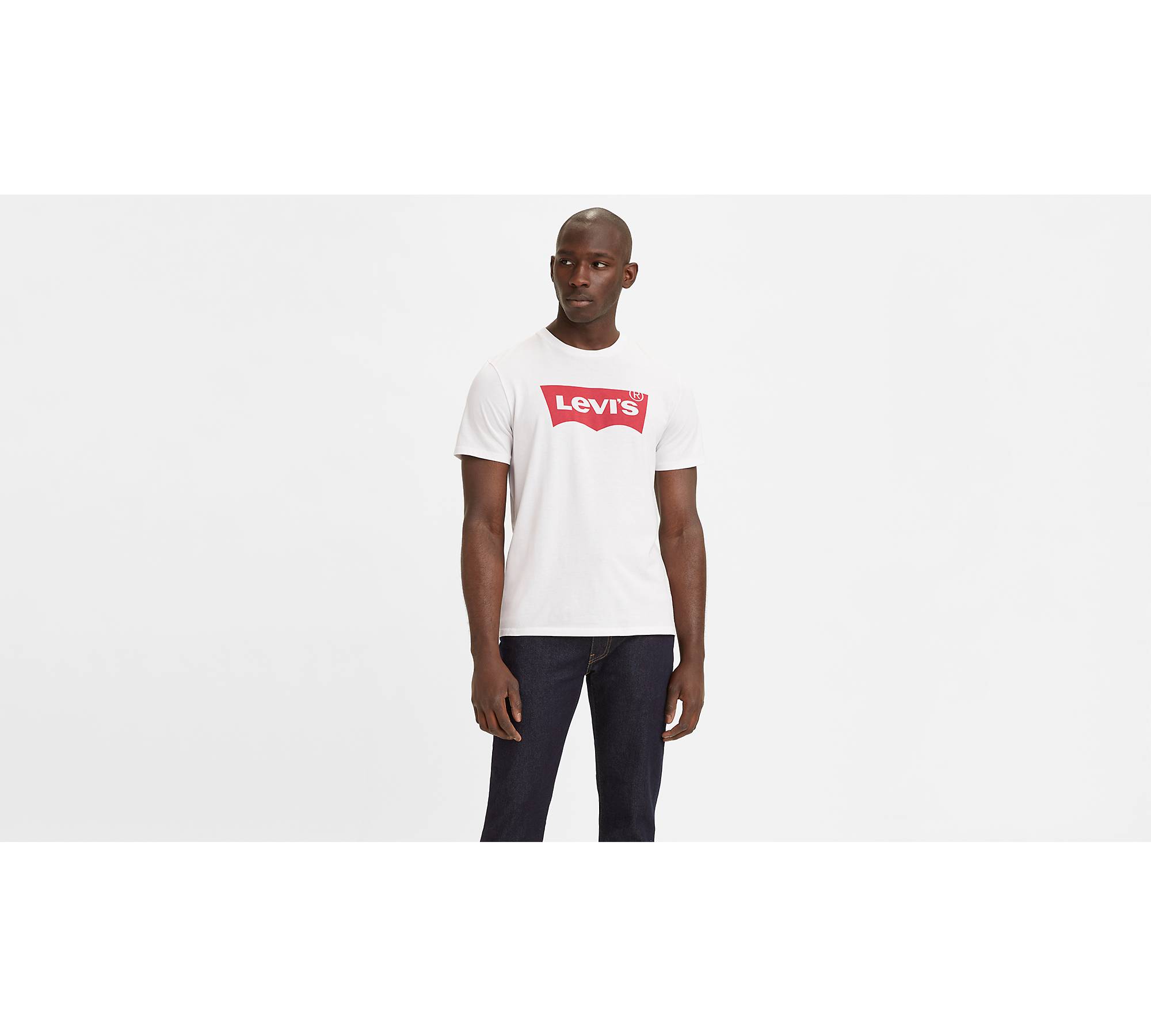 Levi's Homme Long-Sleeve Standard Graphic Tee T-Shirt, White, XXS :  : Mode