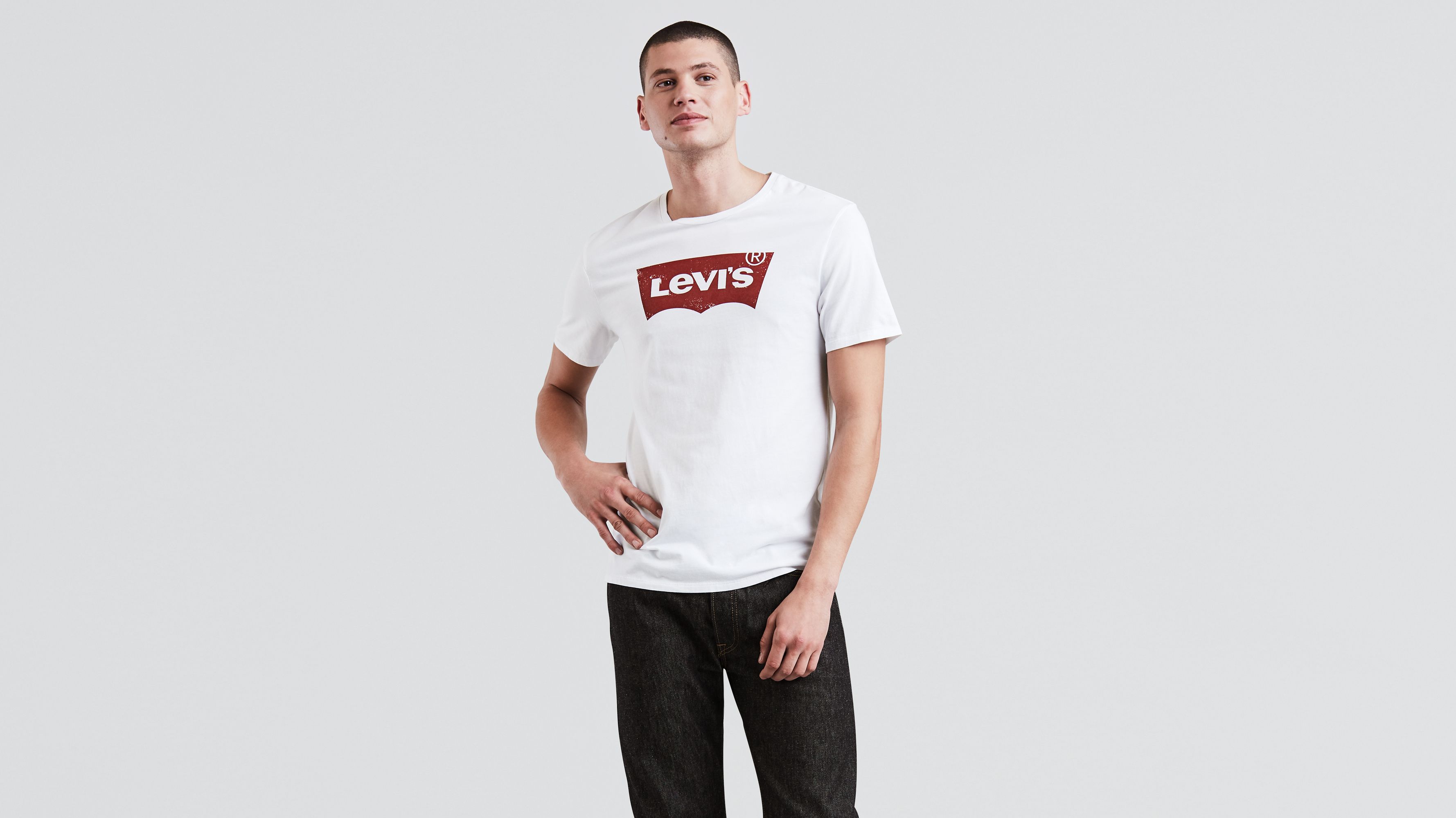 T-shirt Con Colletto A Giro E Stampa Grafica - Bianco