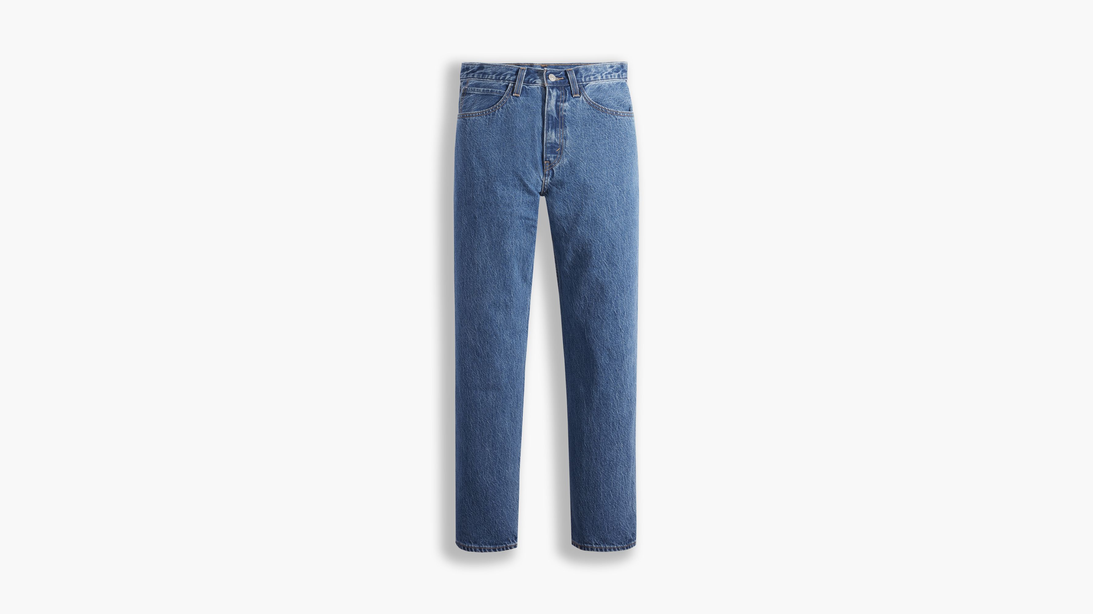 relaxed fit tapered leg jean