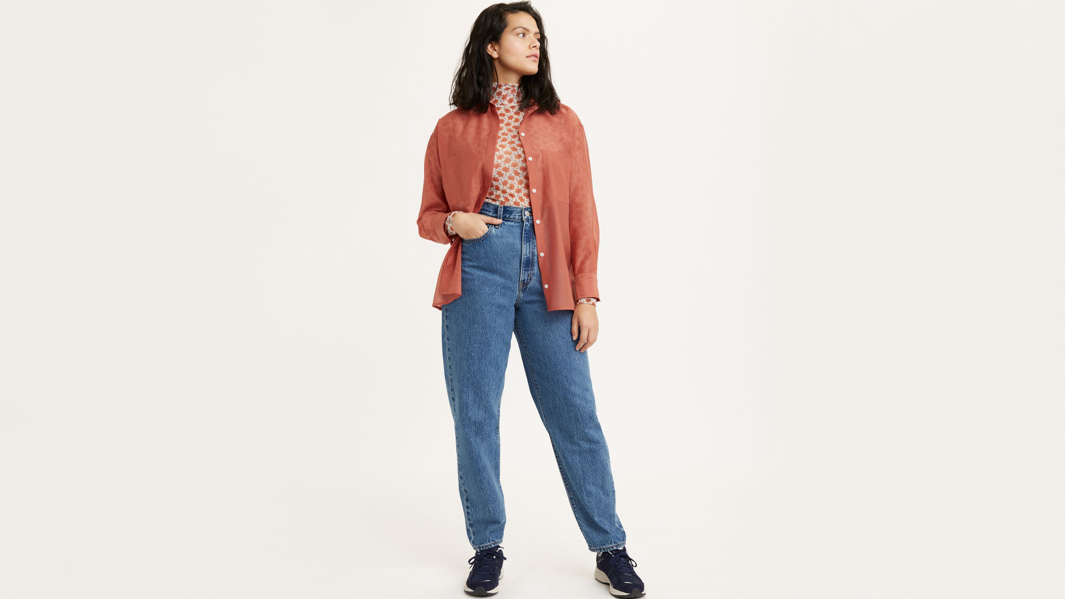 High Loose Taper Fit Women's Jeans 4