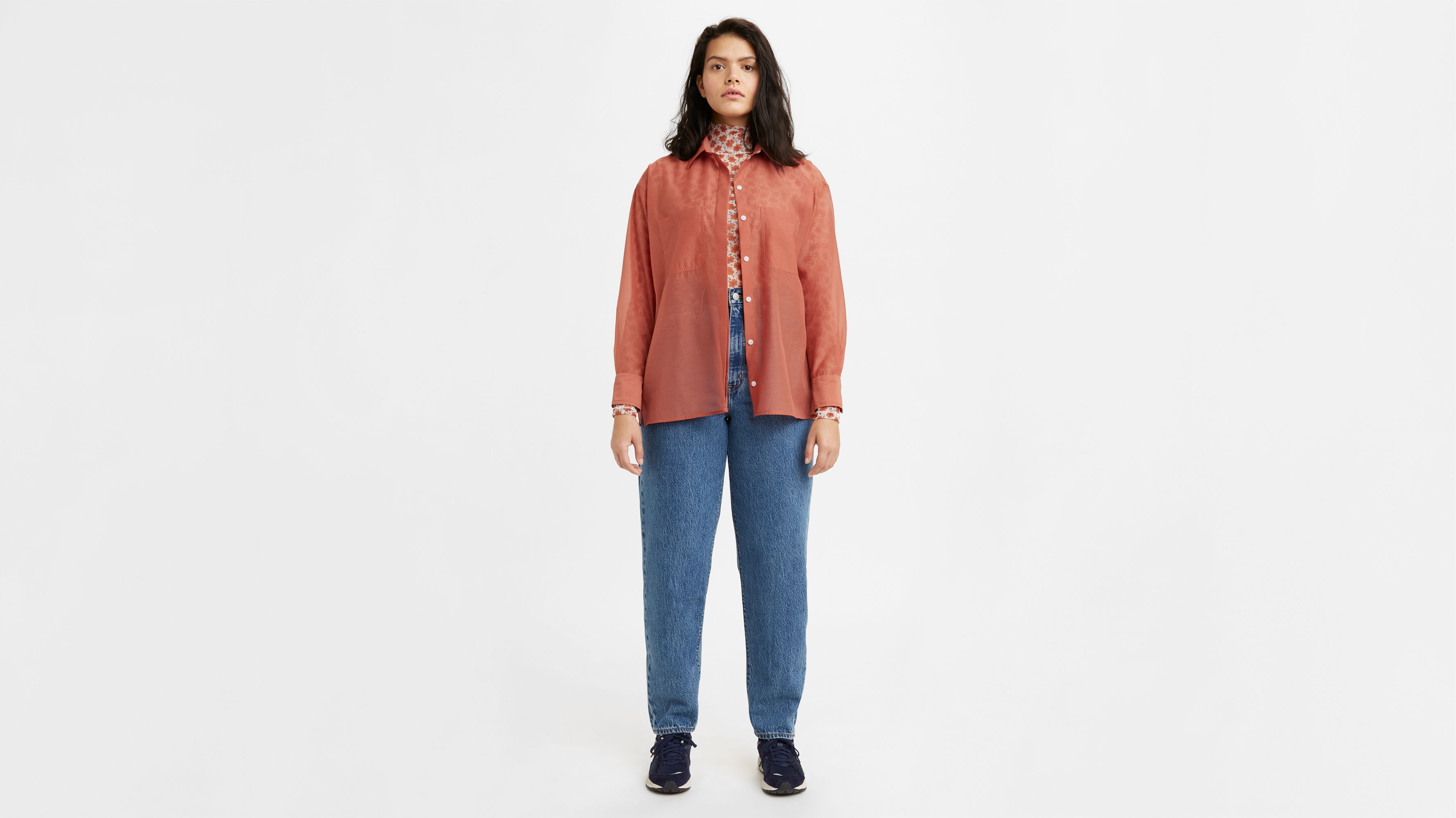 High Loose Taper Fit Women's Jeans 1