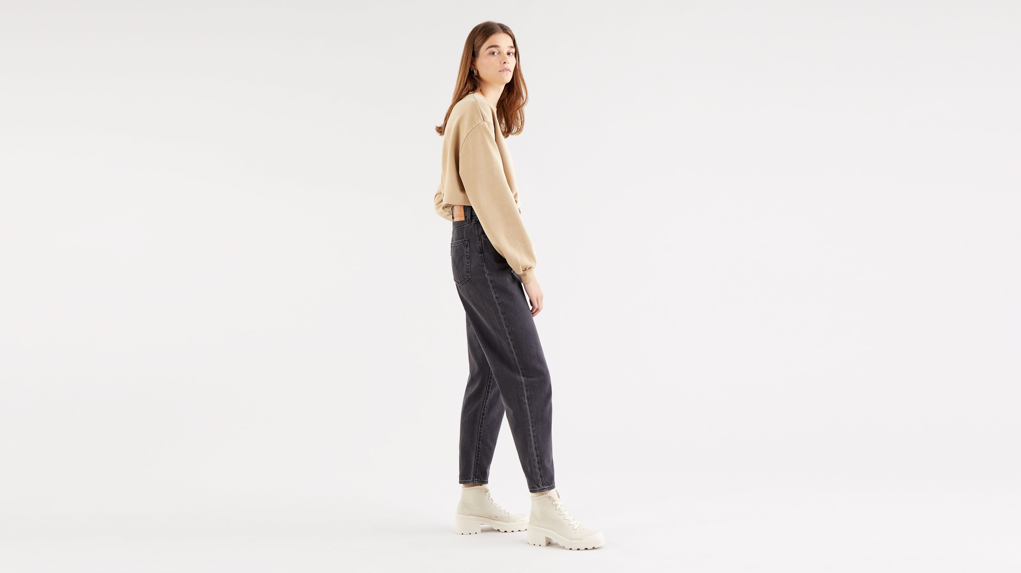 High Loose Tapered Jeans 2