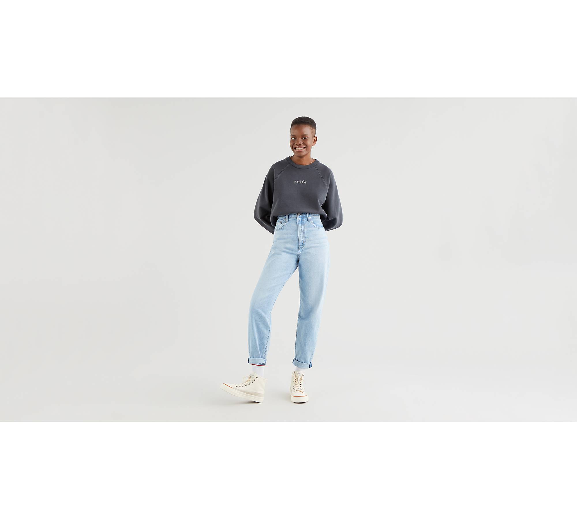weekend acceleration Delvis High Loose Taper Fit Jeans - Blå | Levi's® DK