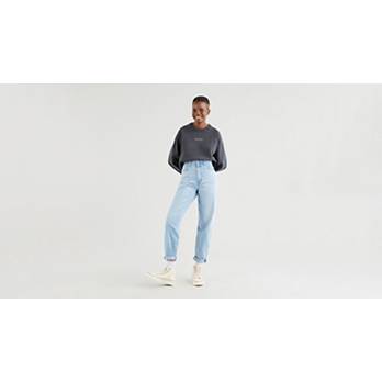 Jeans sueltos cerrados con corte cónico - 25
