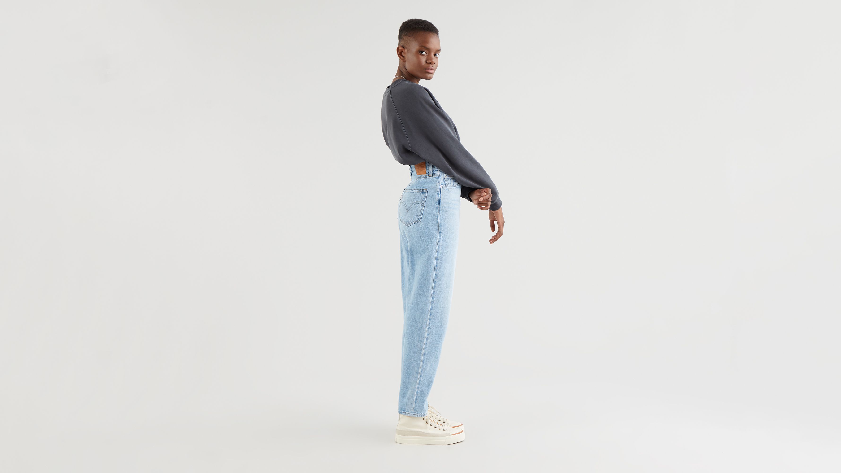 Levi's Indigo High Loose Taper Jeans