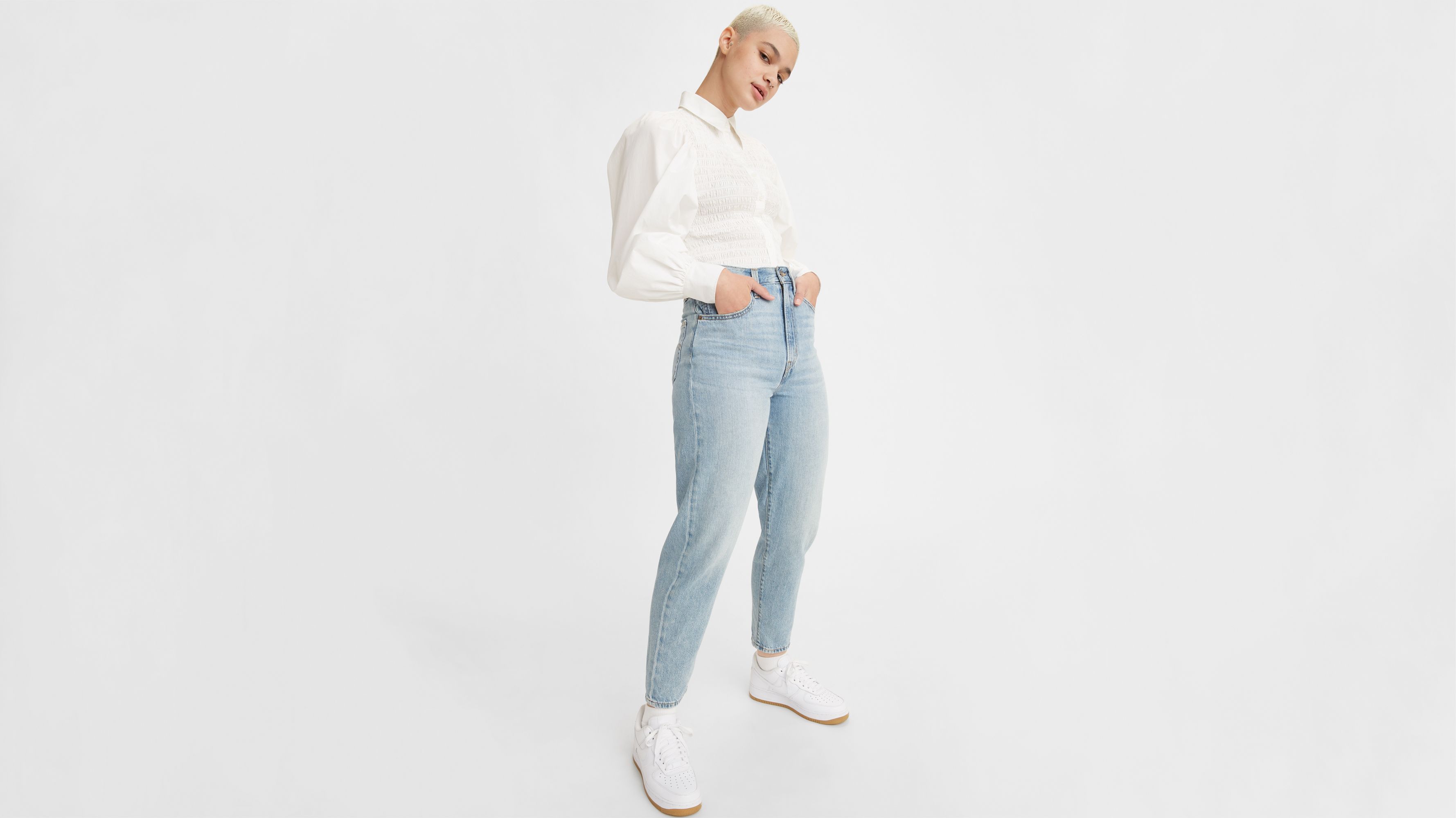 High Loose Taper Fit Women's Jeans 1