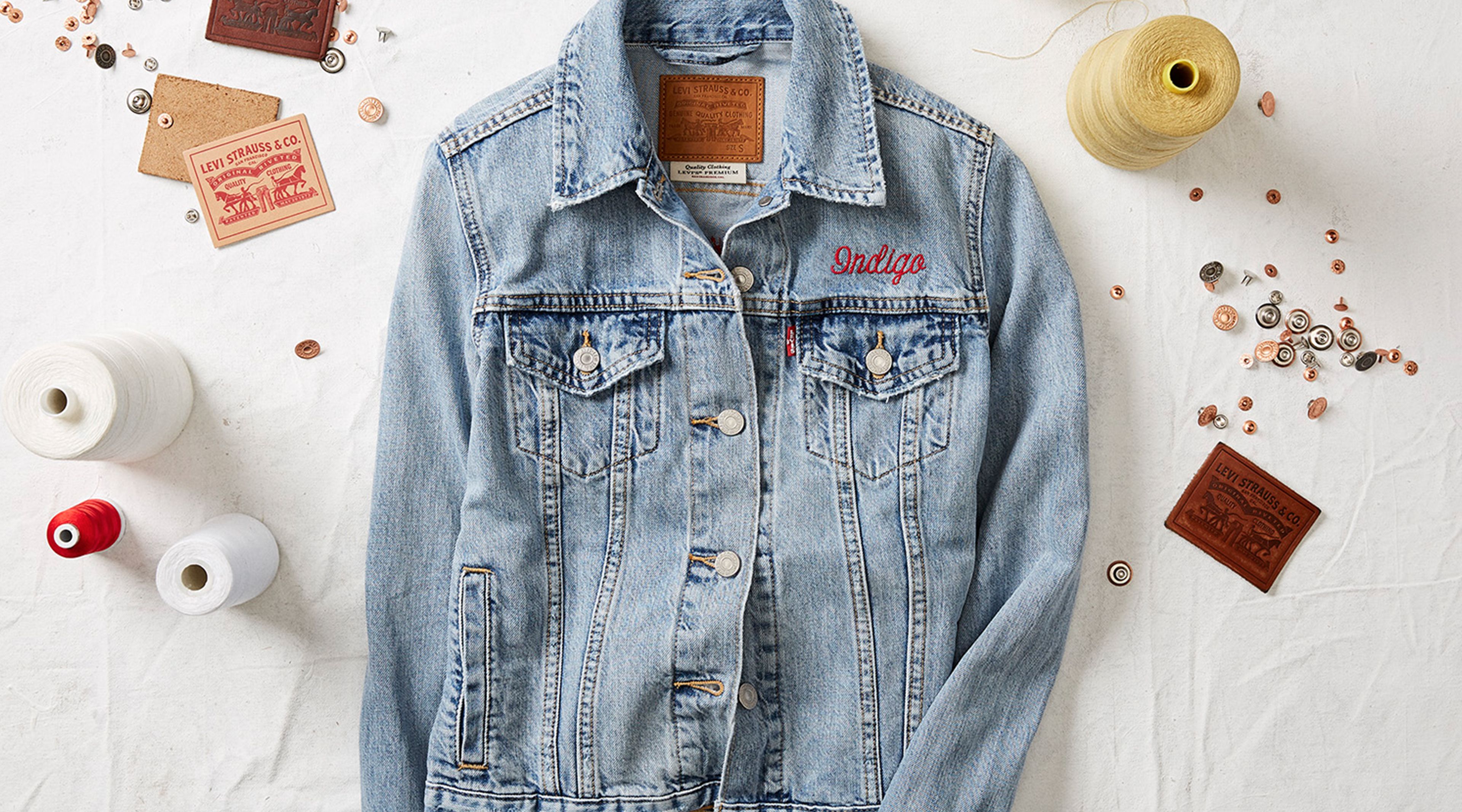 levi's embroidered jean jacket