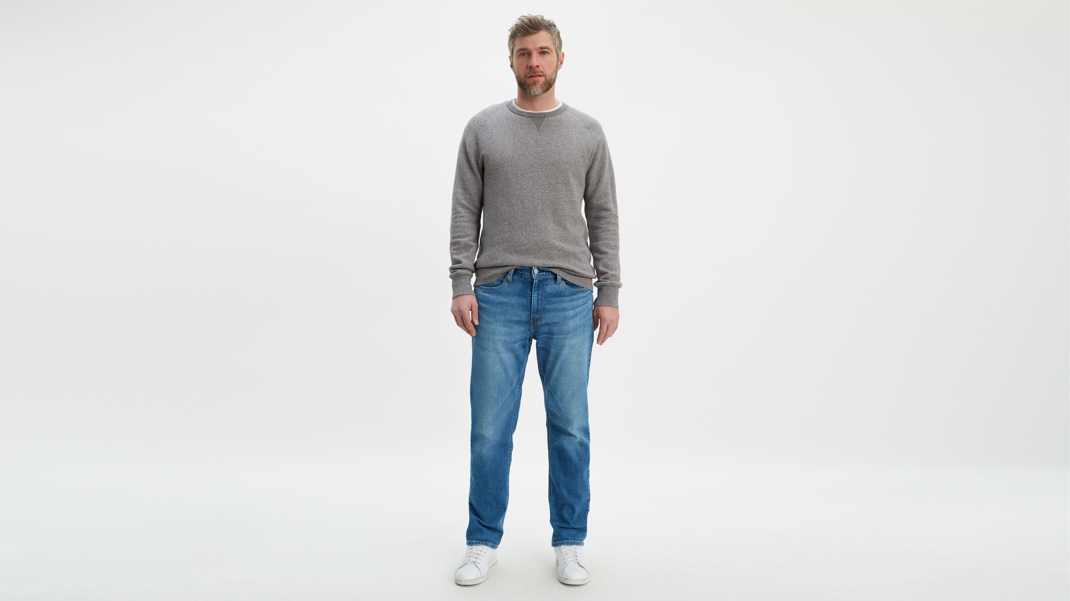 athletic tapered jeans