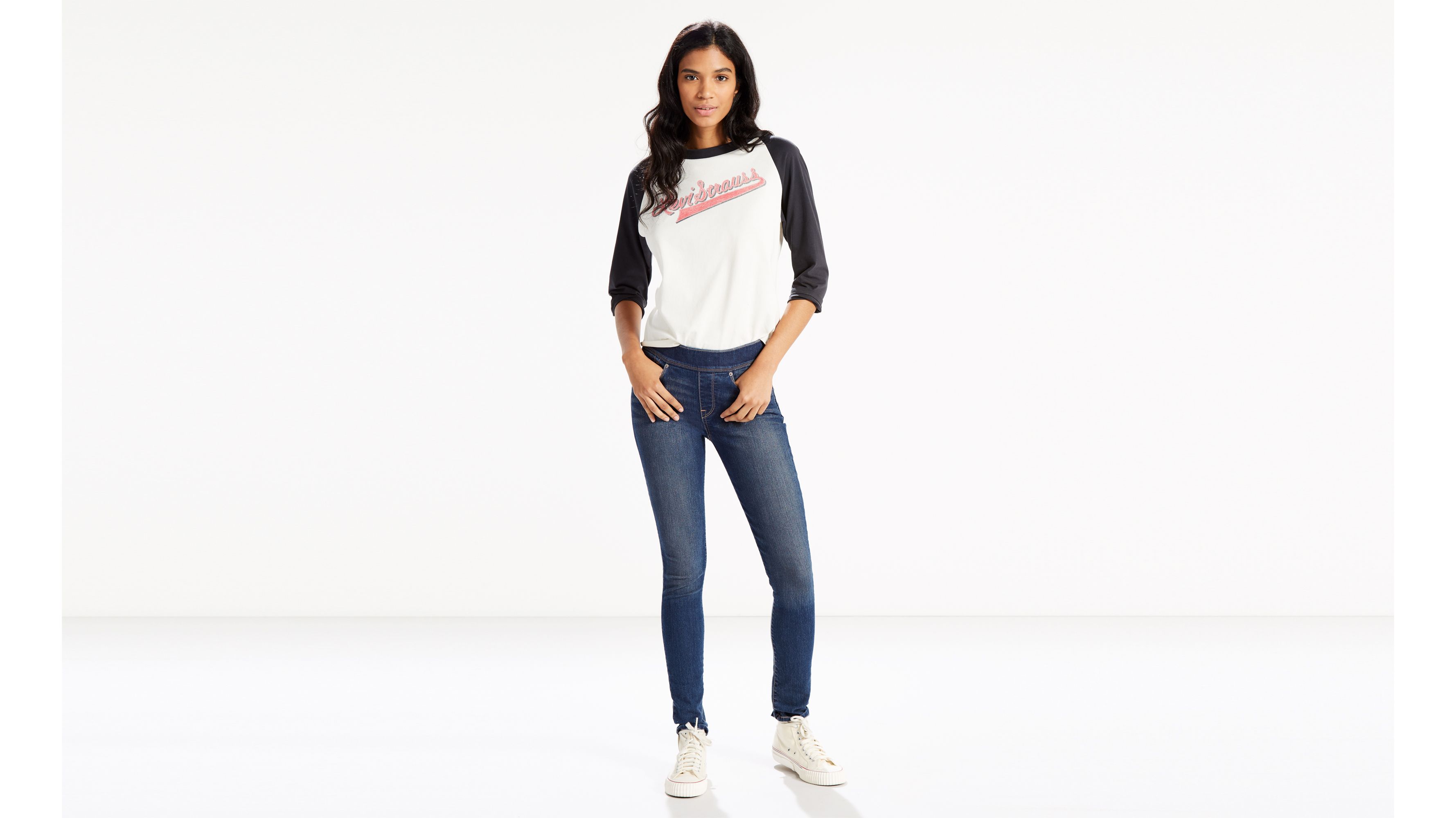 levi plus size pull on jeans