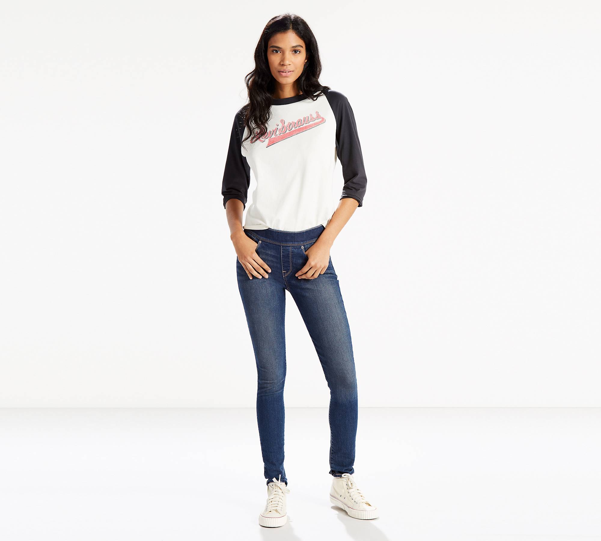 Pull On Skinny Jeans (Plus Size) 1