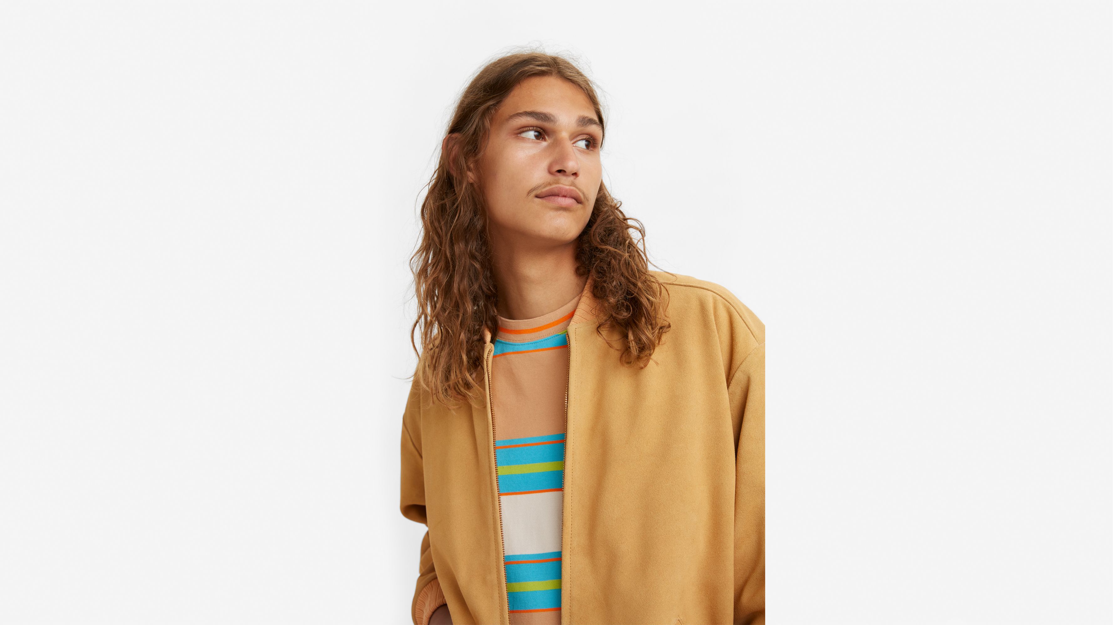 Loose Suede Bomber Jacket - Orange | Levi's® US