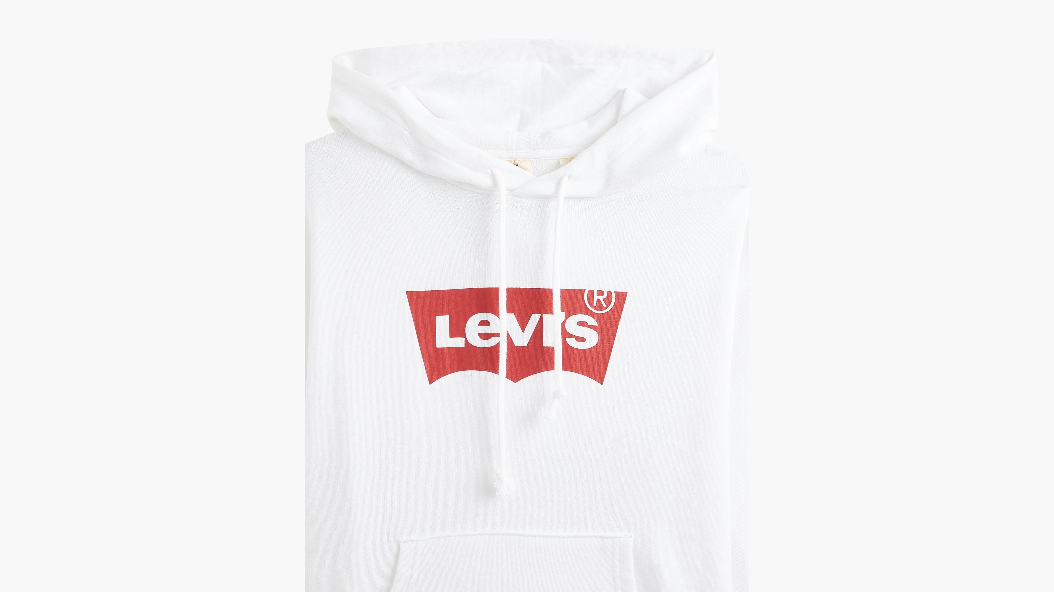 White levi's online sweatshirt