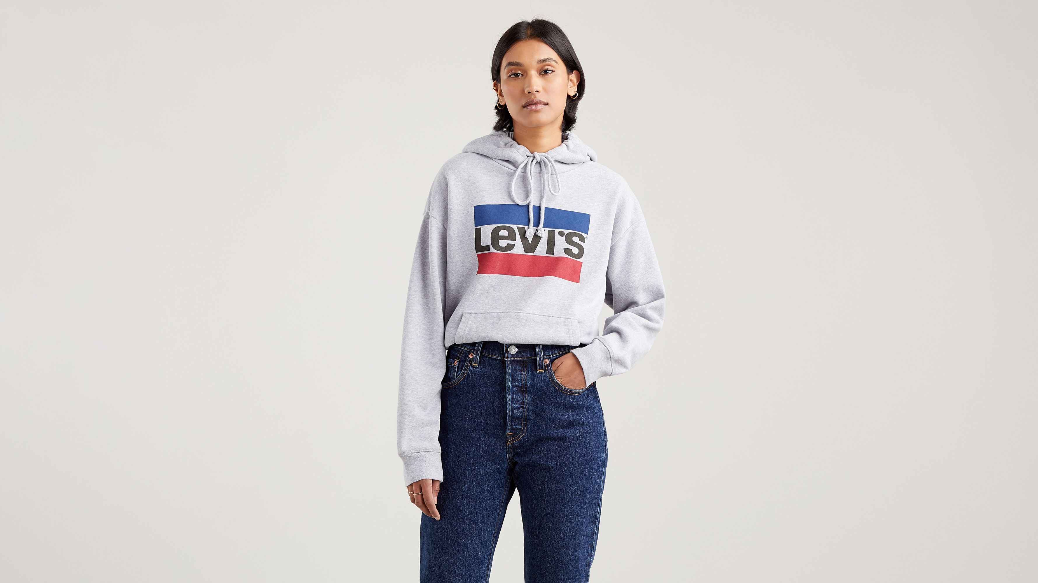 Grey levis sweater hot sale