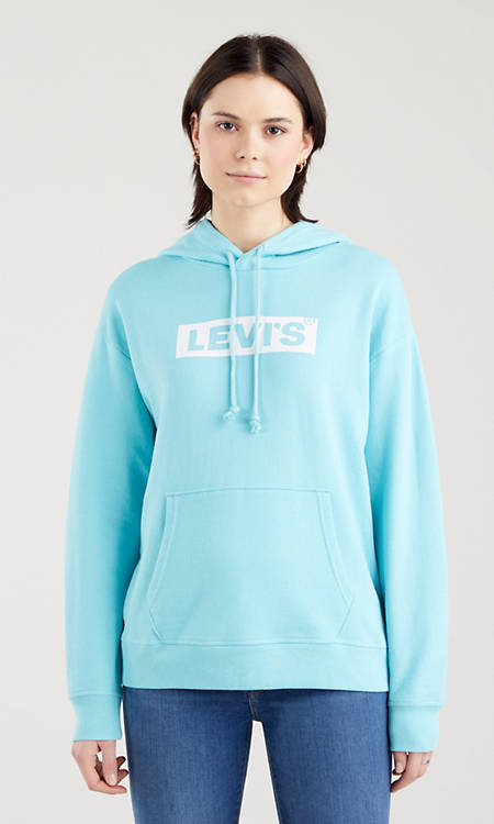 Levi’s Women’s Graphic Sport Hoodie Blue 