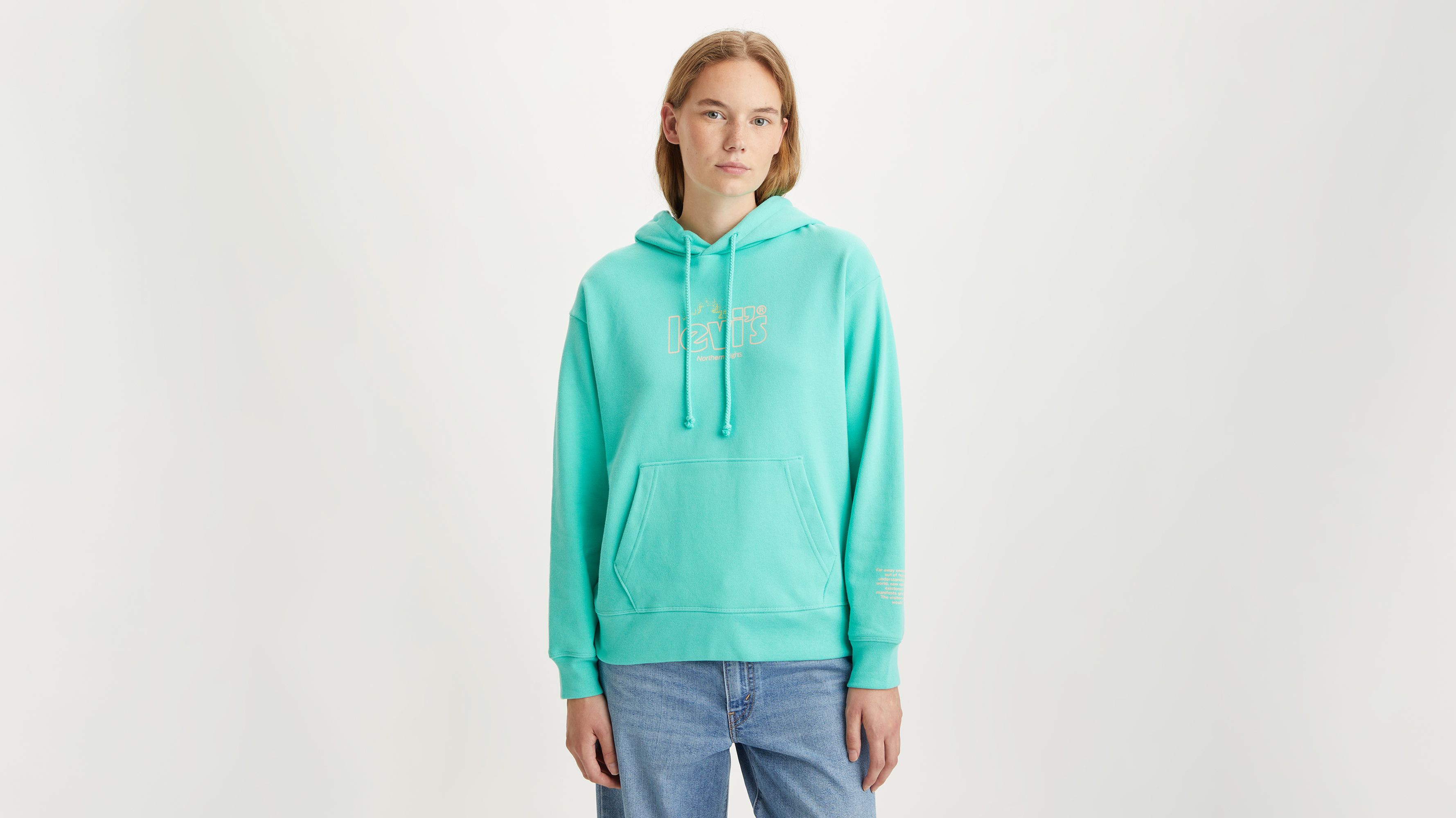 Levi s Graphic Standard Hoodie Green Levi s AD