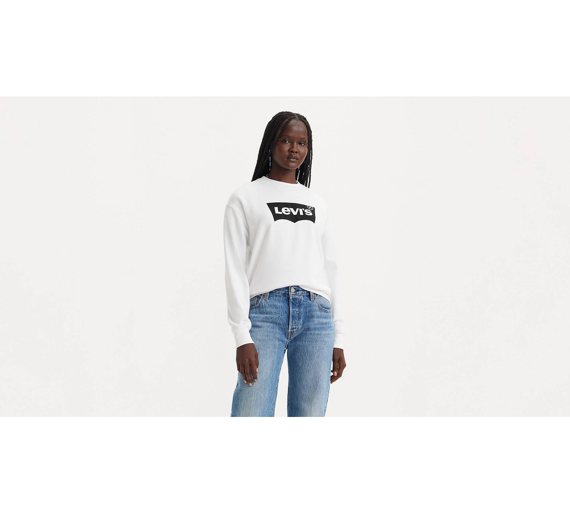 Gaiam Women’s Crewneck White Plush Sweater / Size Medium