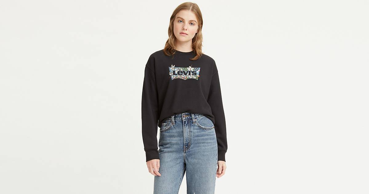Graphic Standard Crewneck Sweatshirt - Black | Levi's® FI