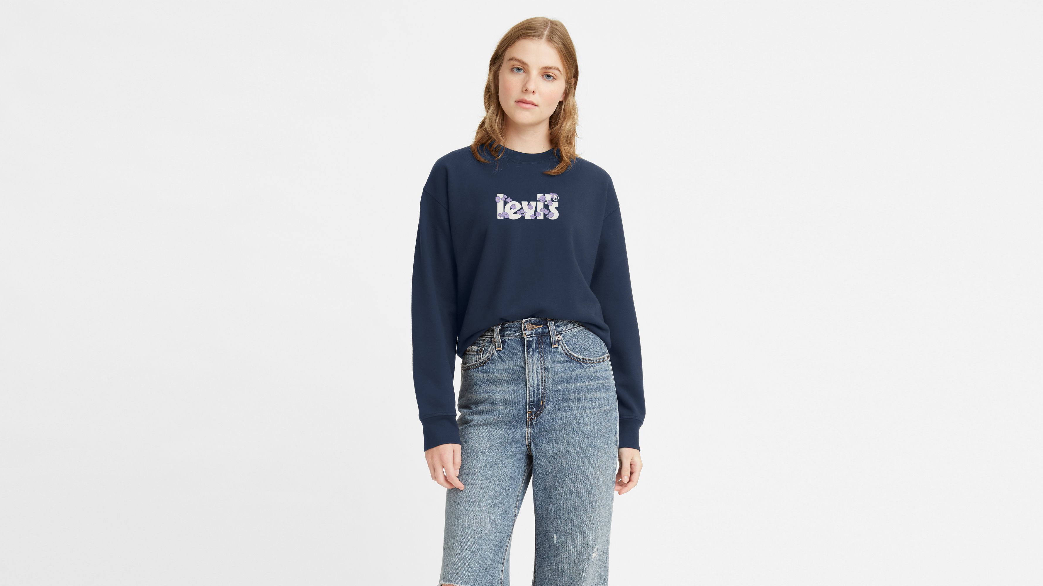 ★ ★ Women's Relaxed Standard Logo Crewneck Shor Carhartt Women's Logo Sleeve Crewneck Sweatshirt | Gemplers
