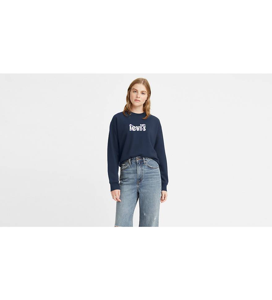 Graphic Standard Crewneck Sweatshirt - Blue | Levi's® US