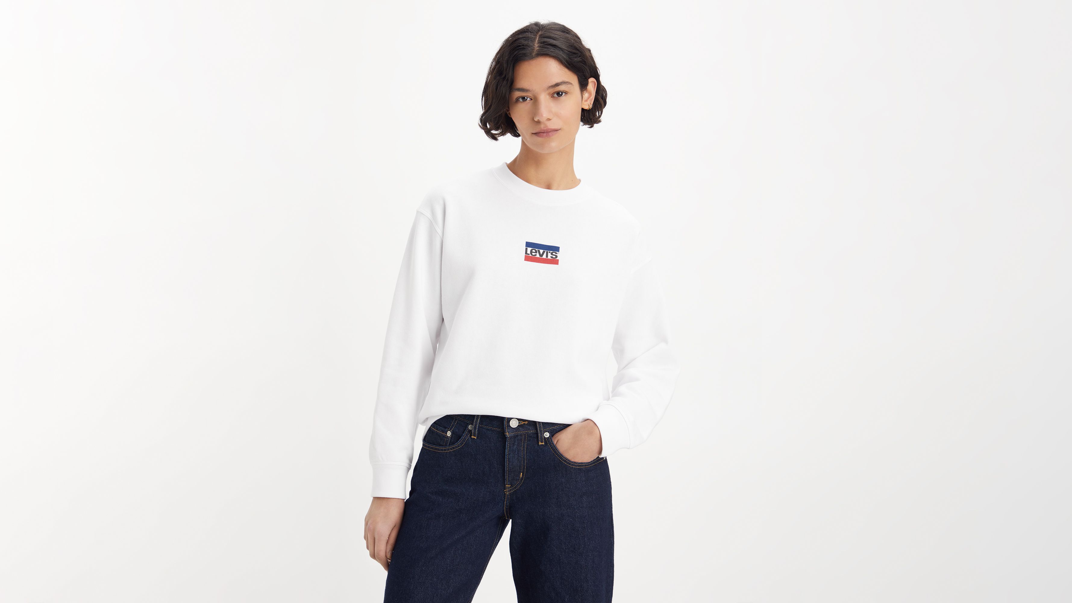 Graphic Standard Sweatshirt met Ronde Hals 1