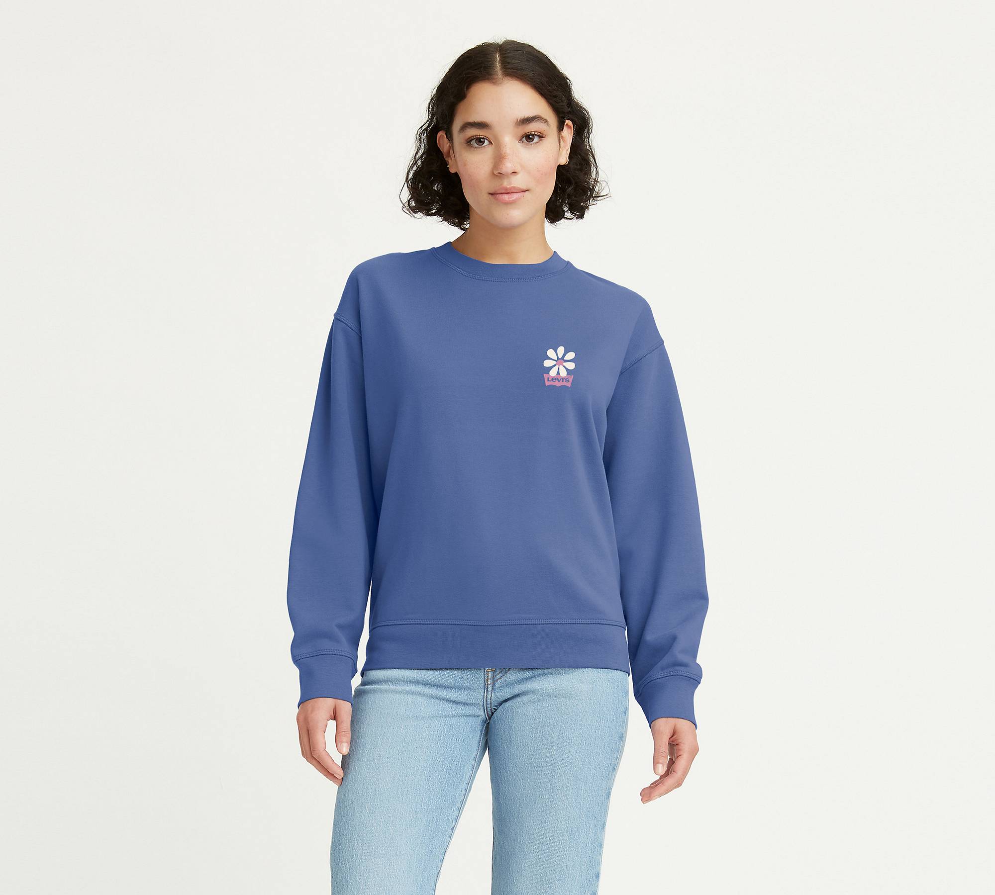 Graphic Standard Crewneck Sweatshirt - Blue | Levi's® NO