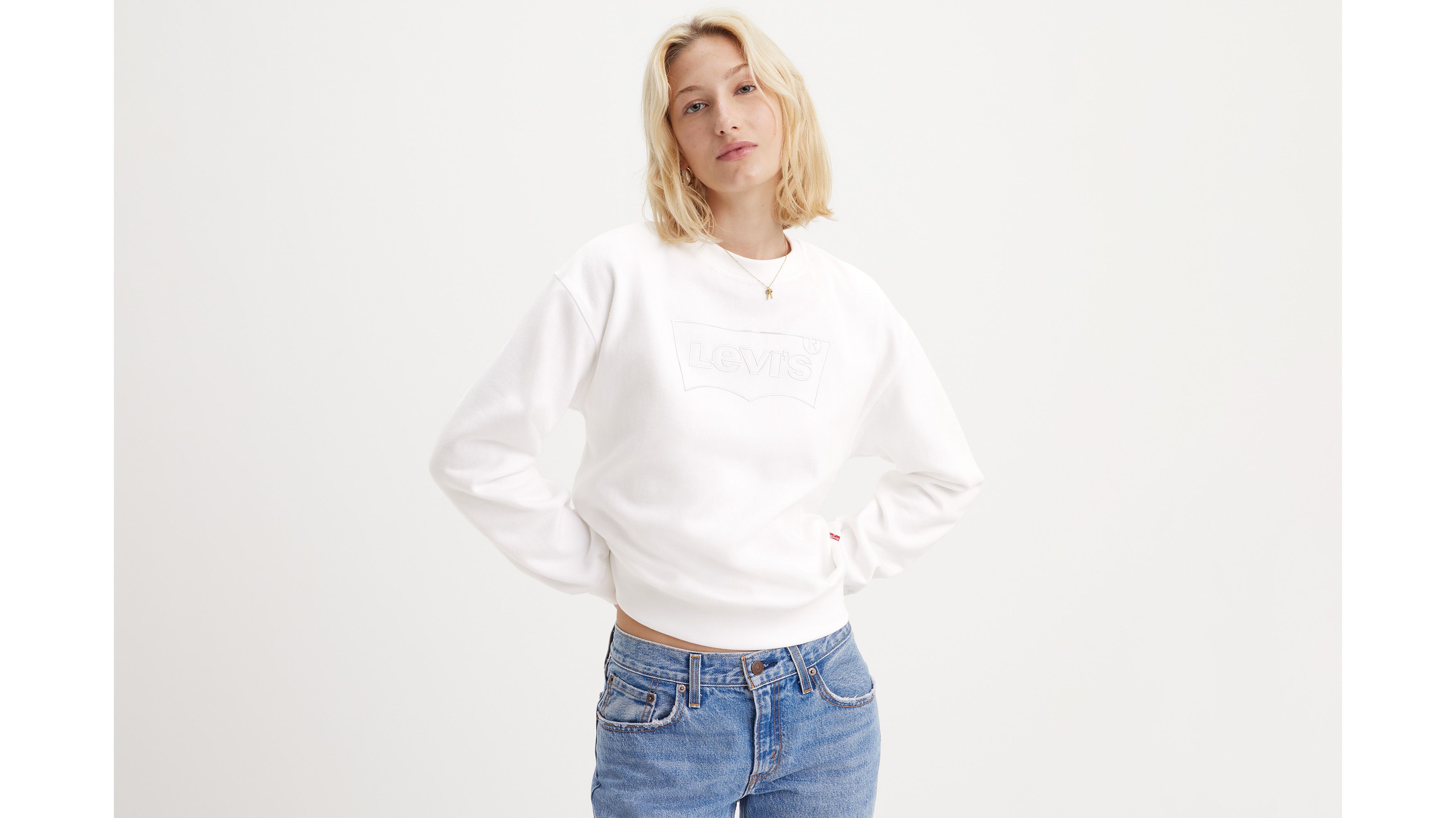 Sweat Levi's Graphic Standard Femme - Col Roud, 60% Coton | Confortable Et Style