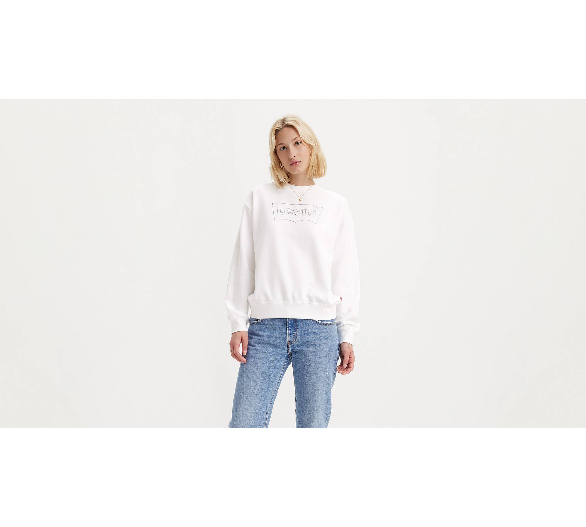 Graphic Standard Crewneck Sweatshirt - White | Levi's® GB