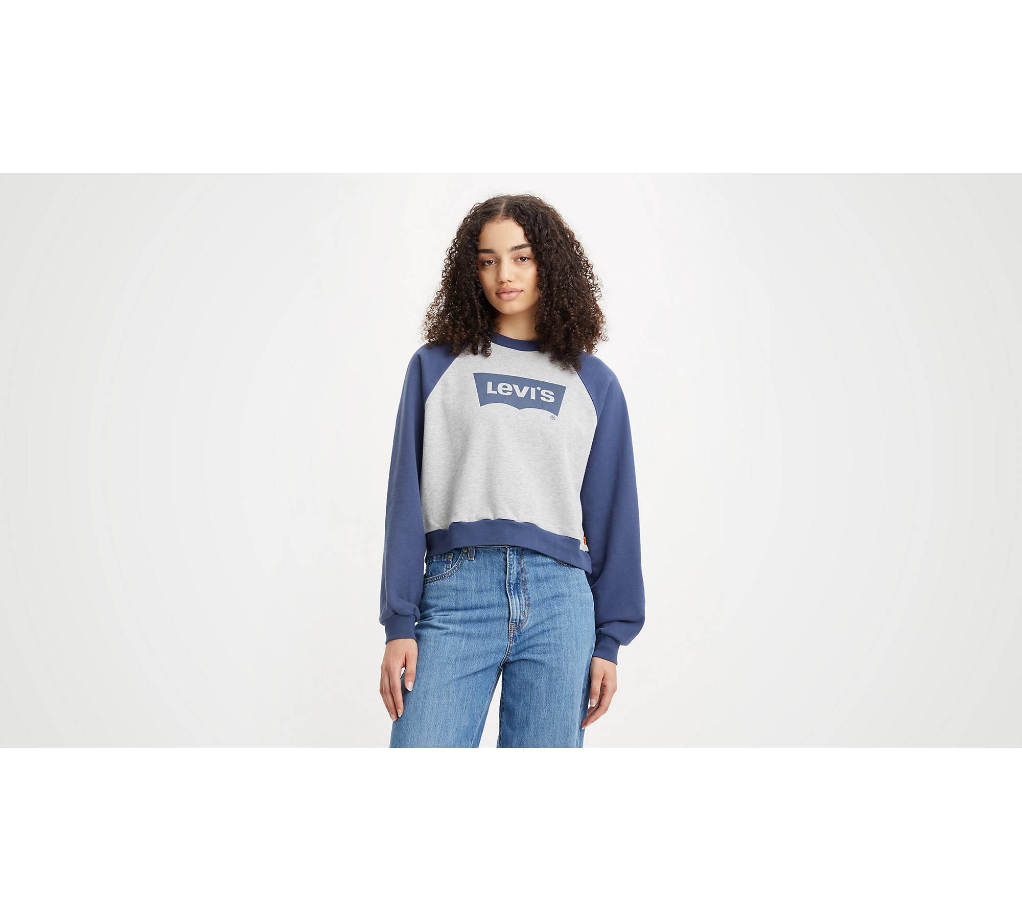 Vintage Raglan Crewneck Sweatshirt - Blue | Levi's® US