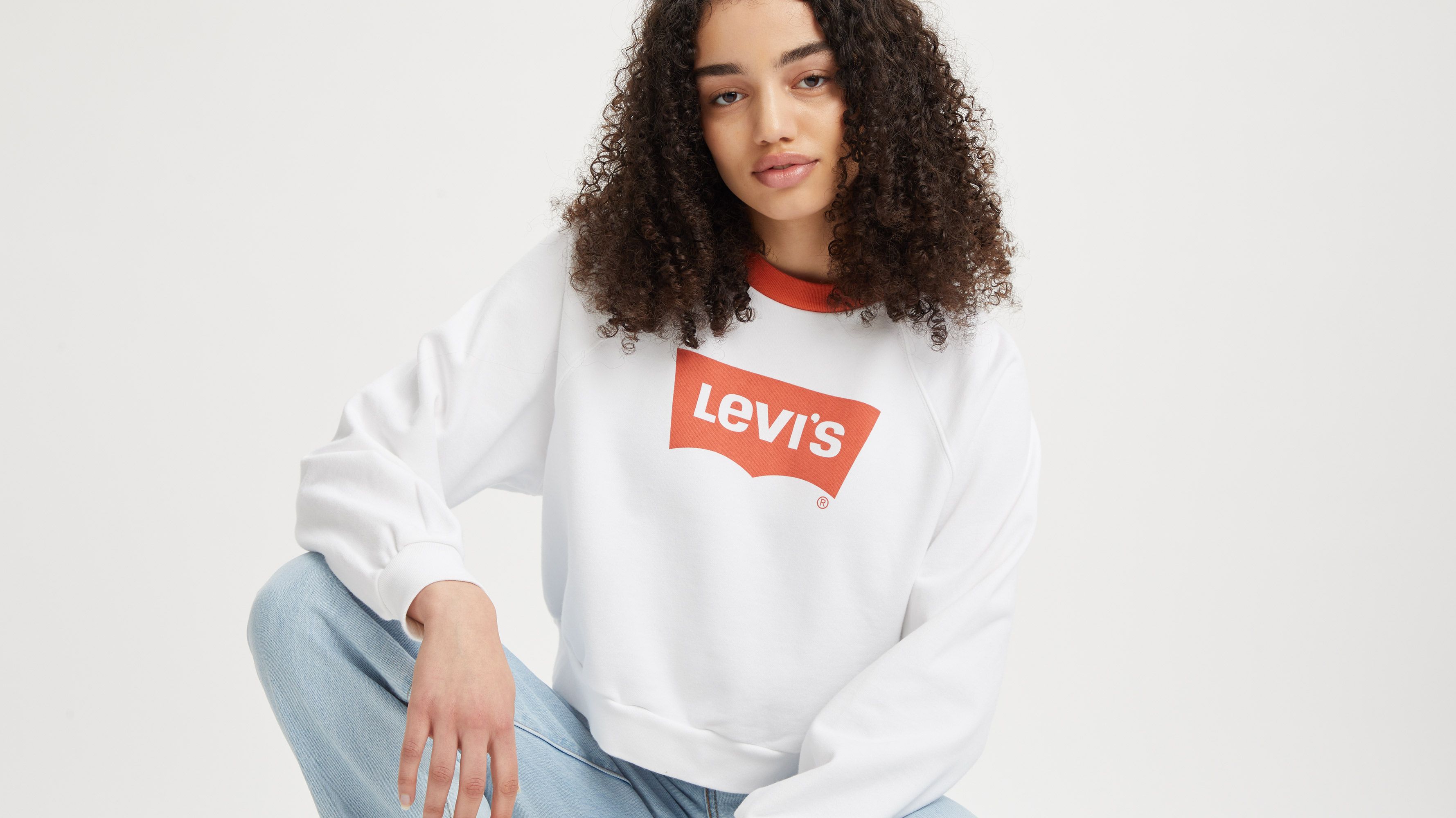 Levis cheap white jumper