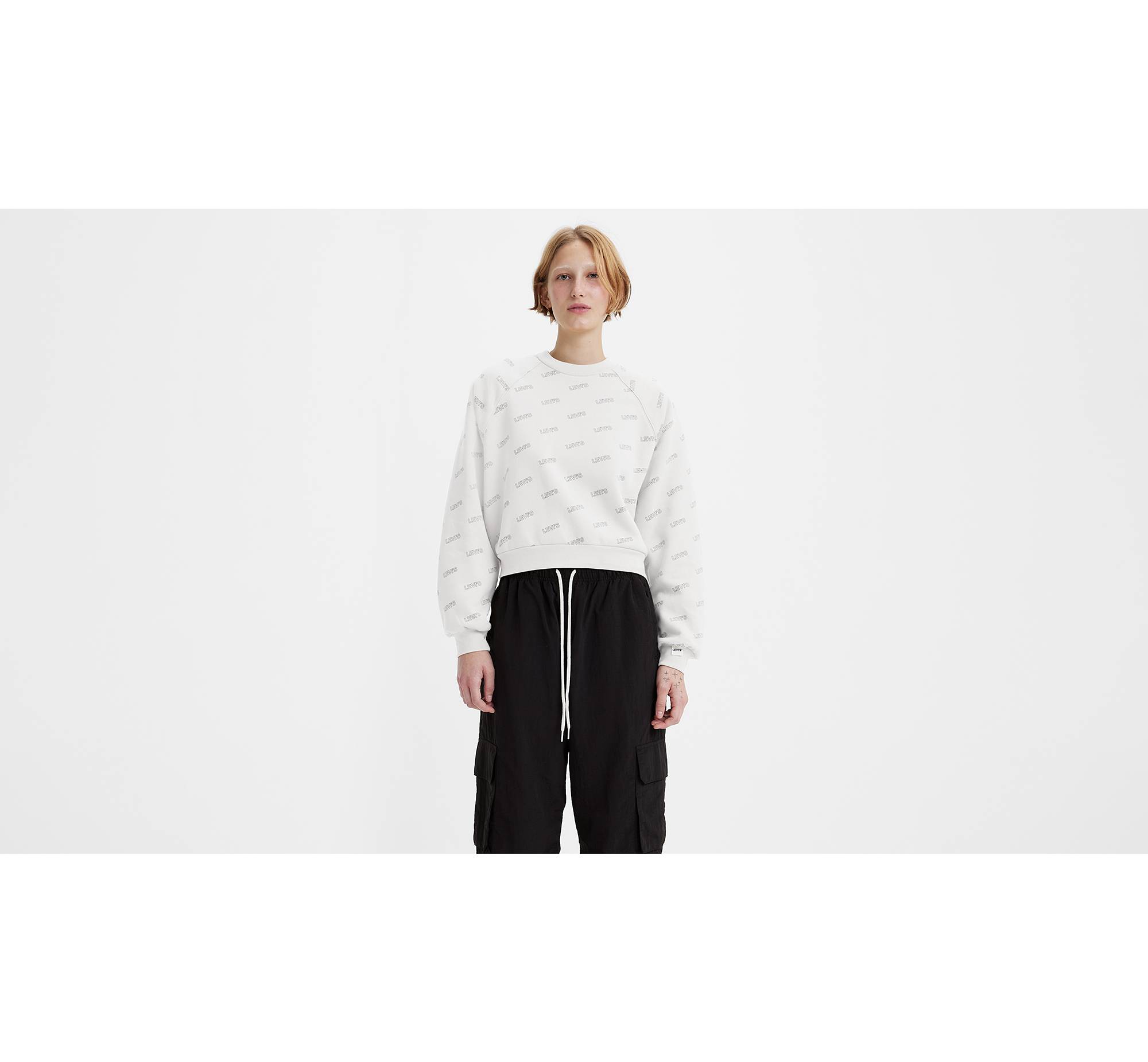 Vintage Raglan Crewneck Sweatshirt - White | Levi's® US