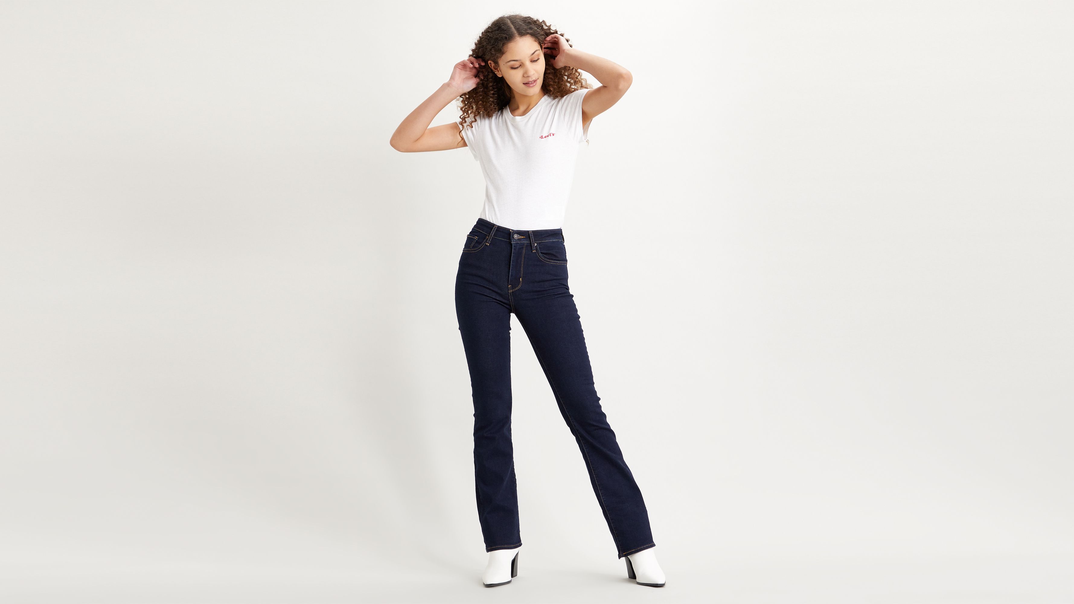 high waisted bootcut jeans levis