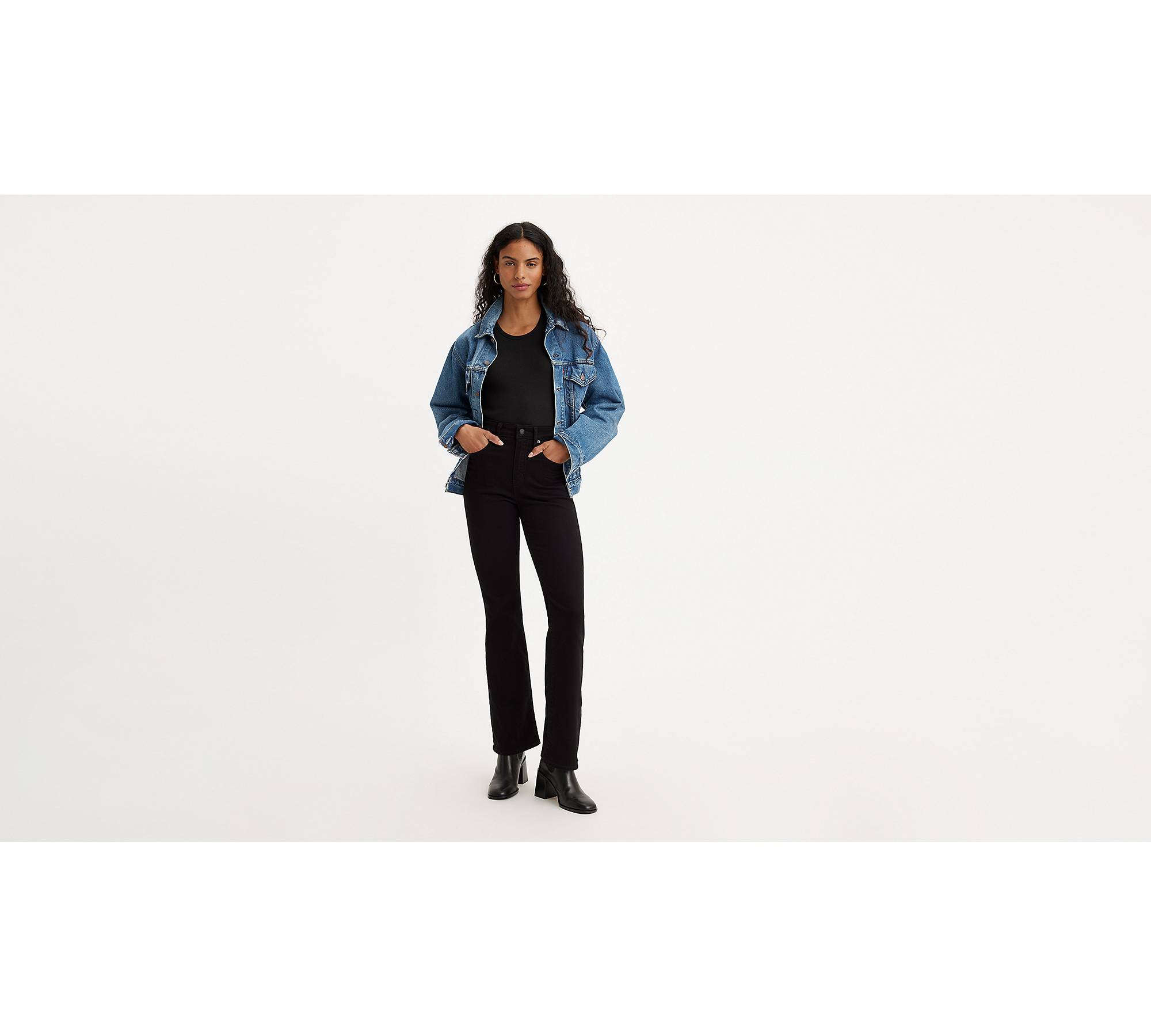 725 High Rise Bootcut Women's Jeans - Black | Levi's® US