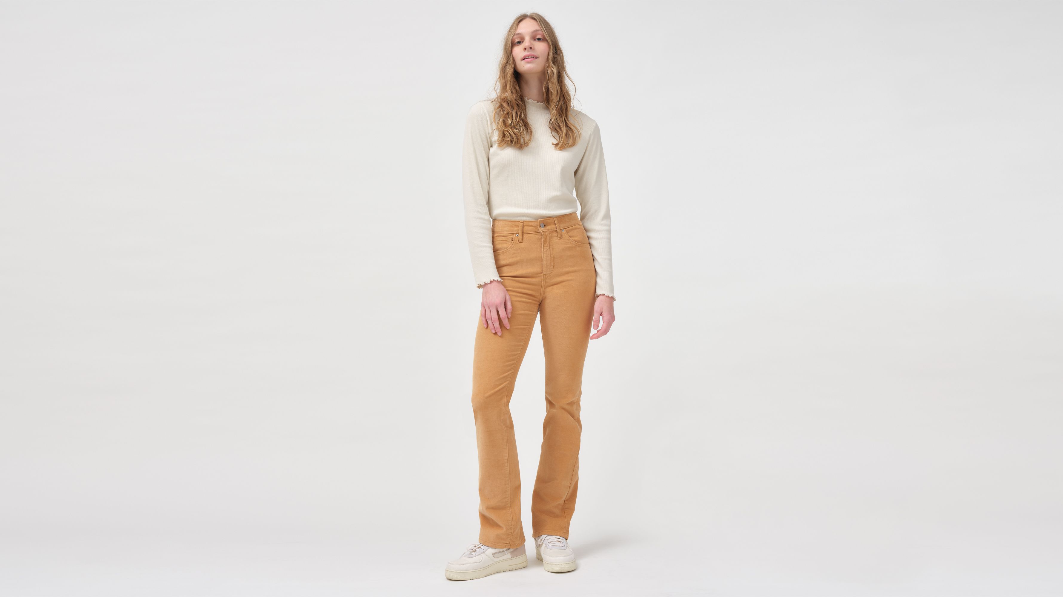 women's high waisted corduroy pants