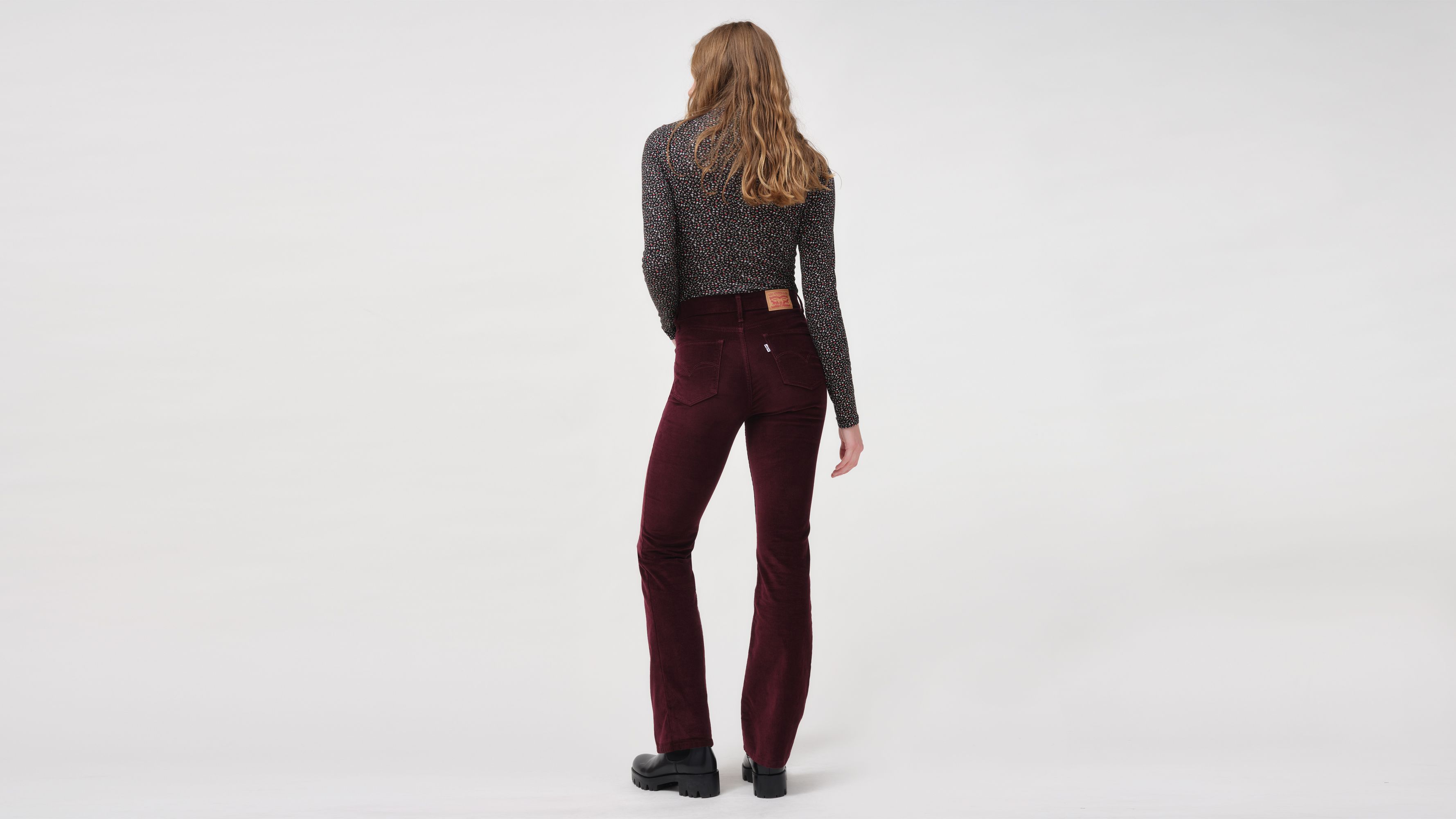 women's high rise corduroy pants