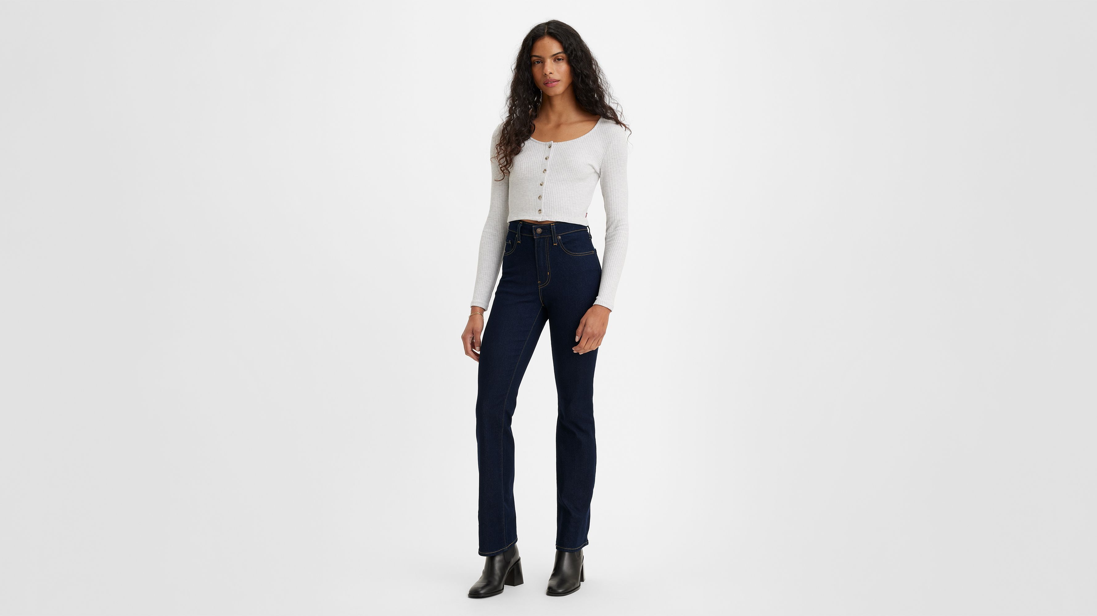 levi high waisted bootcut jeans