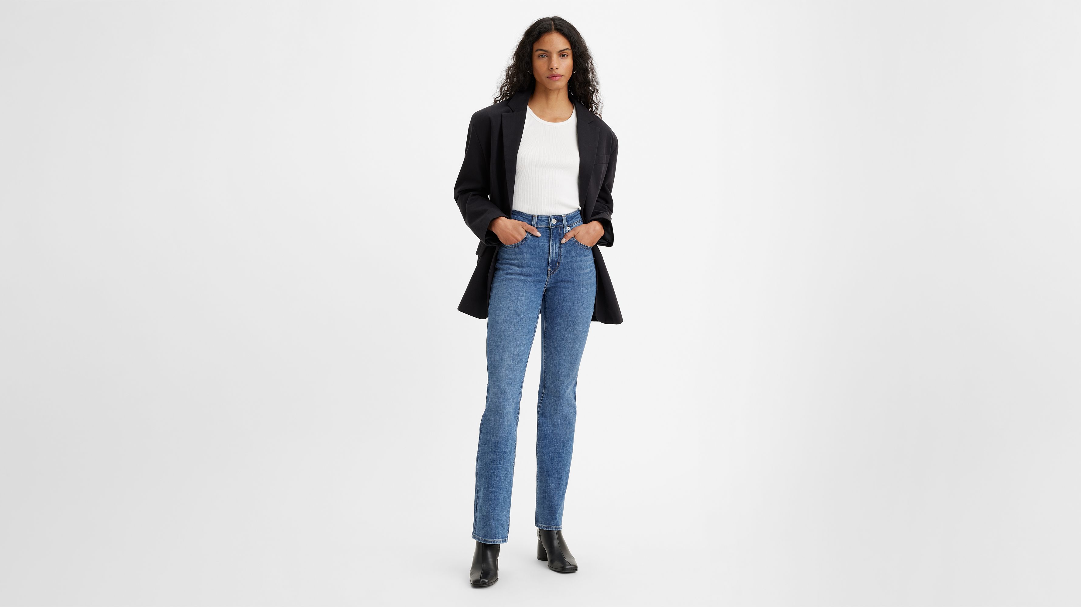 Levis 725 High Rise Bootcut Jean, Tore it Up - Jeans
