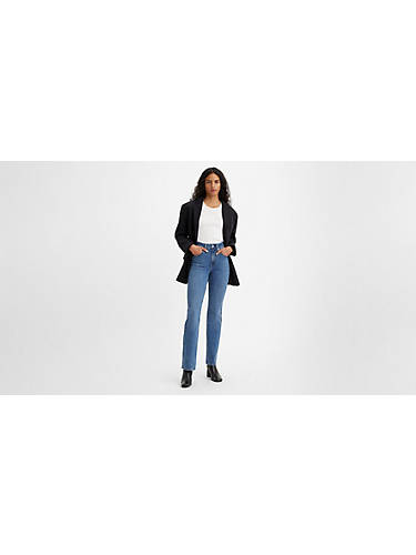리바이스 Levi 725 High Rise Bootcut Womens Jeans,Lapis Speed - Medium Wash