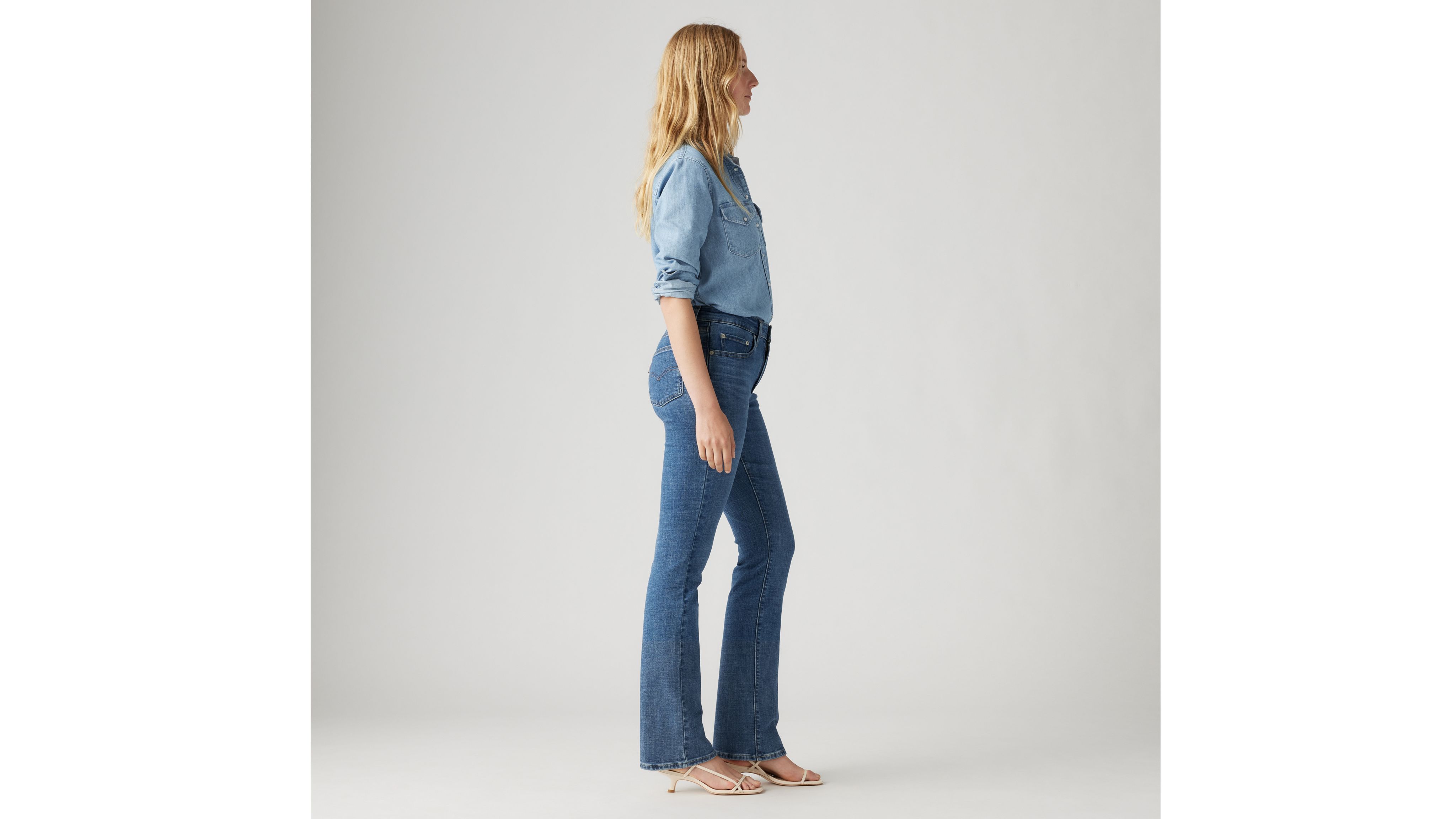 high rise bootcut jeans