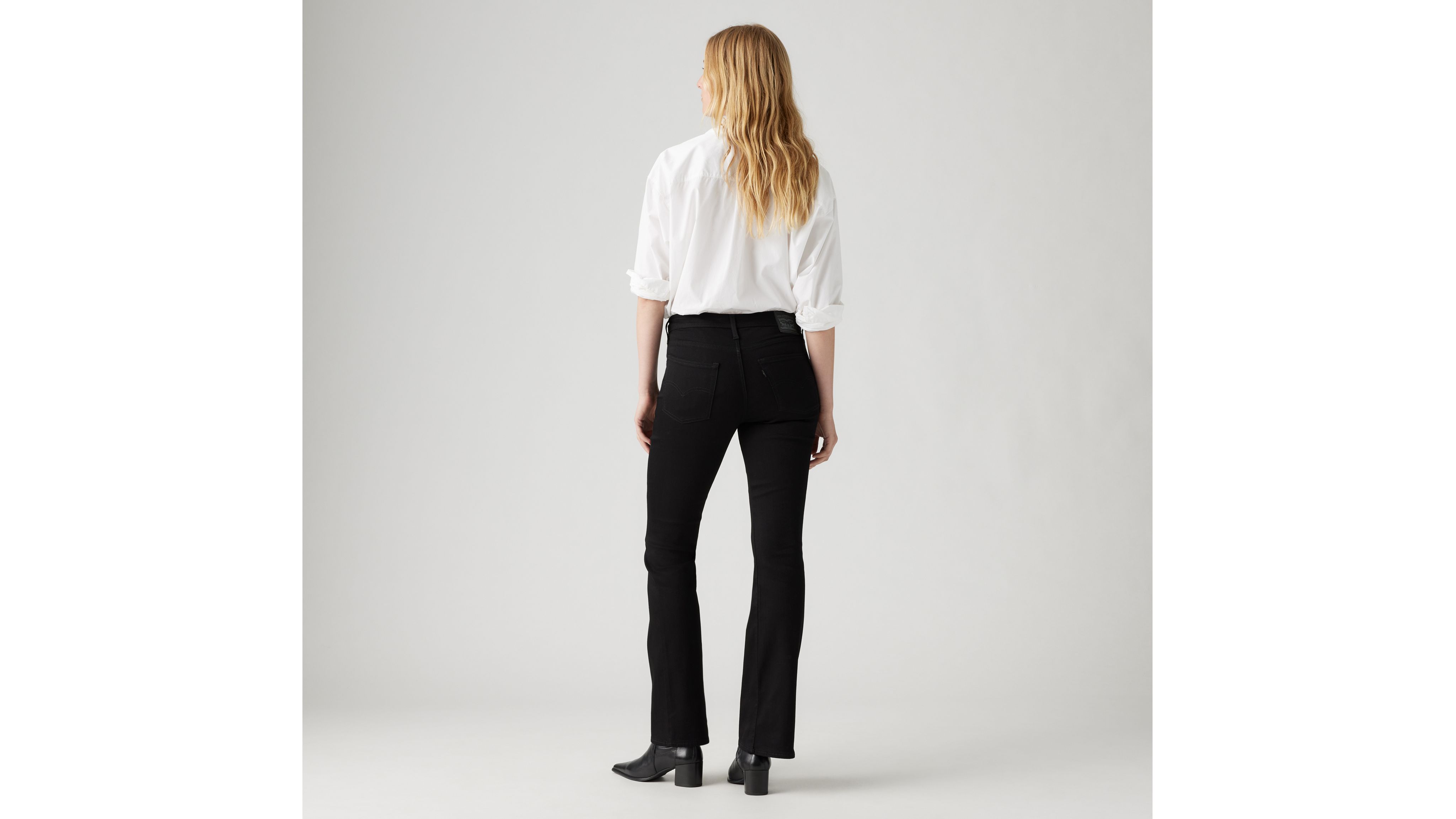 Black Ultra High Rise Bootcut Pants Online Shopping