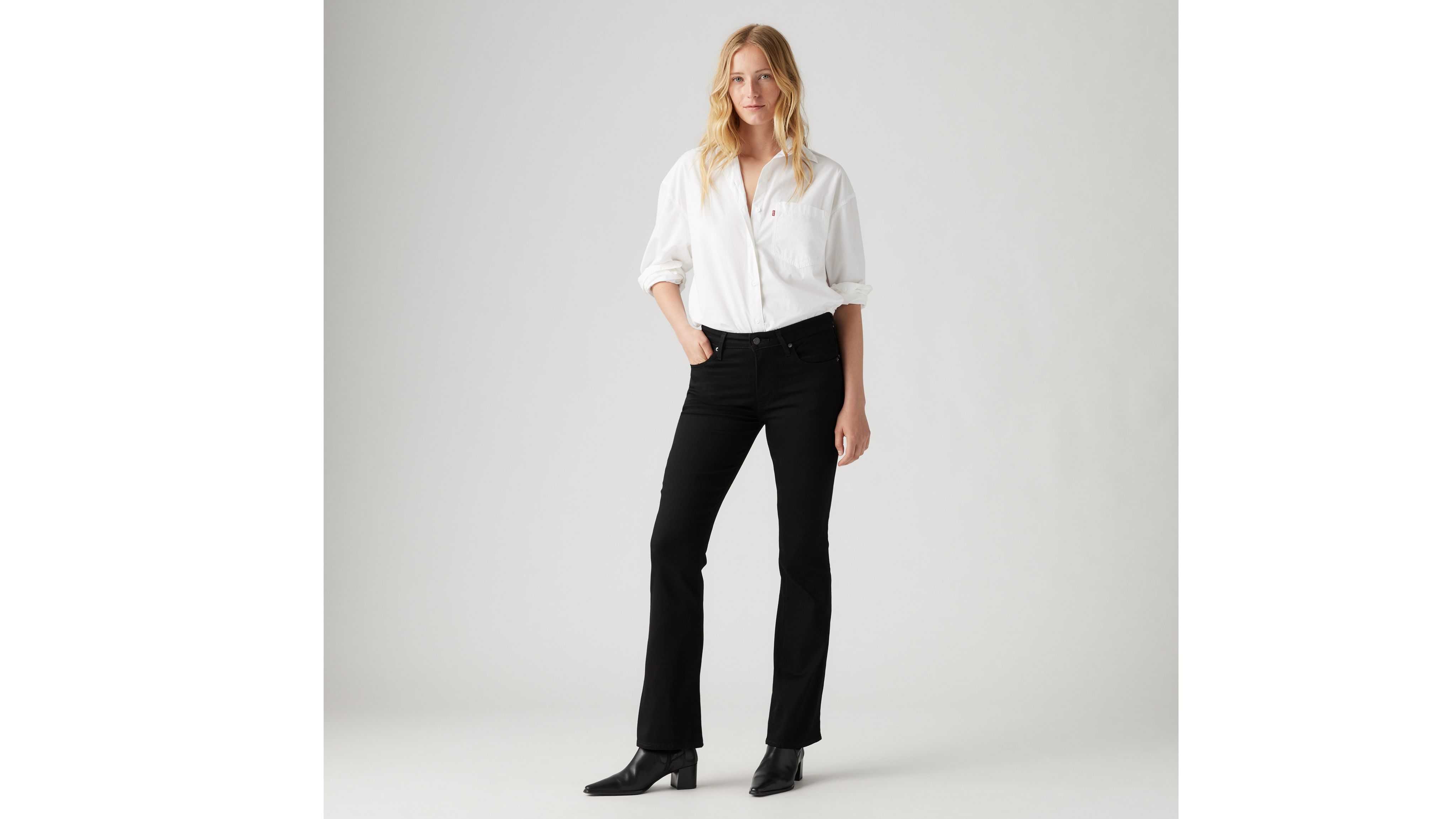 725 High Rise Bootcut Women's Jeans - Black | Levi's® US