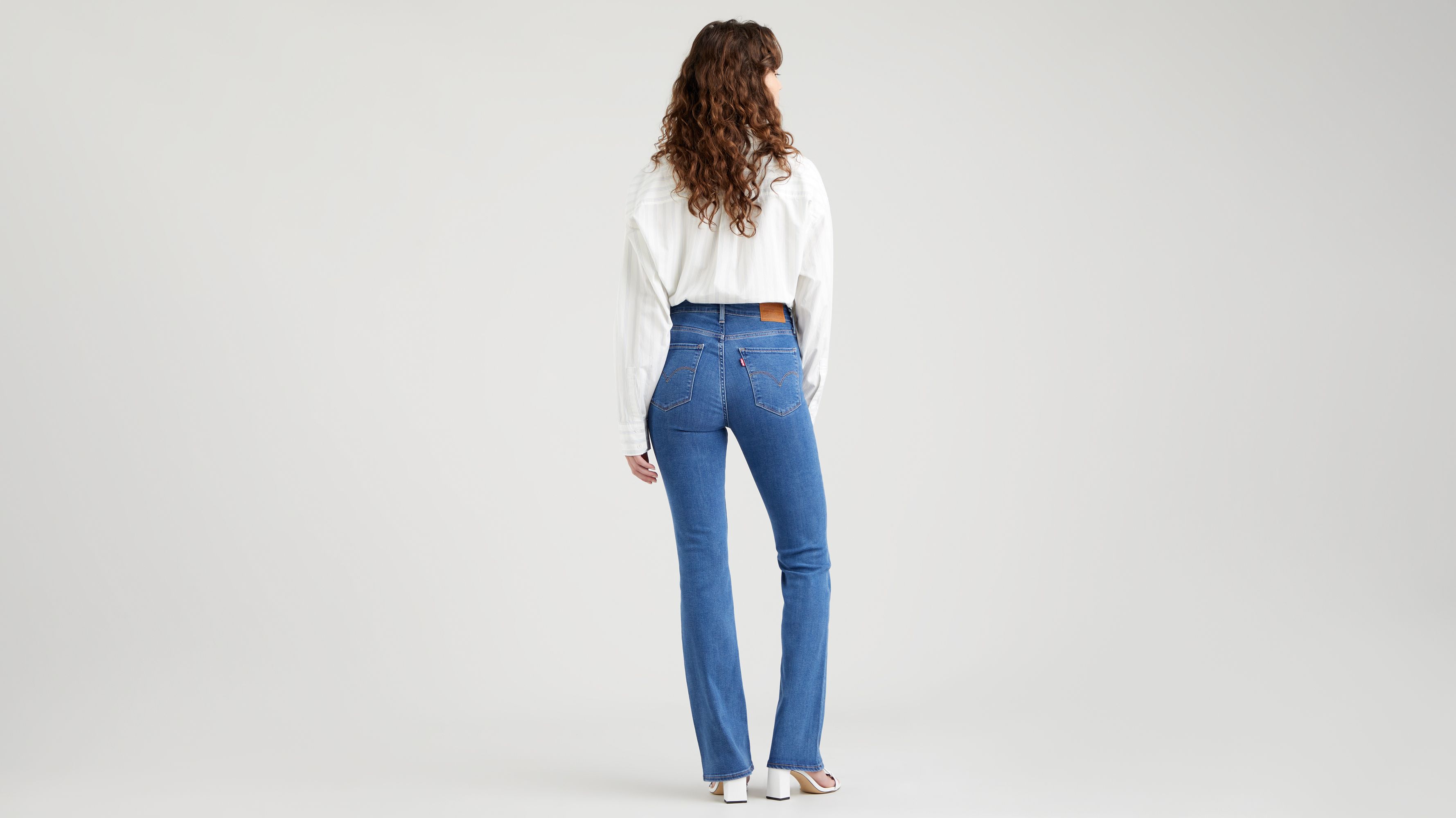 725™ High Rise Bootcut Jeans - Blue | Levi's® AD