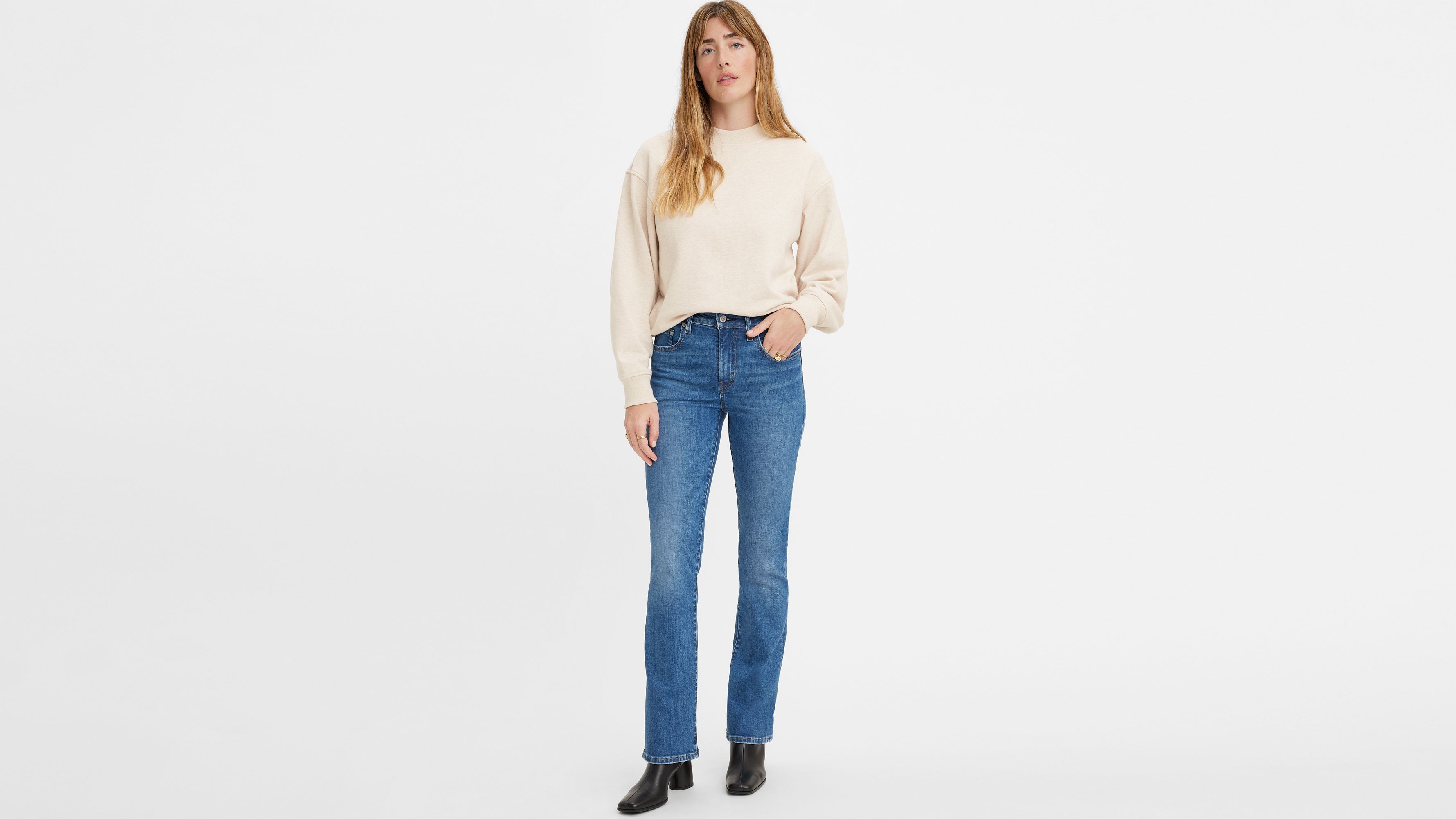 725™ High Rise Bootcut Jeans (plus Size) - Blue