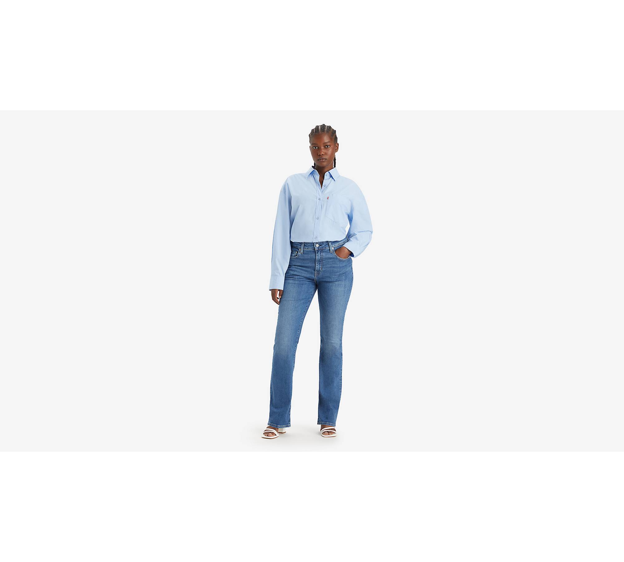 725™ High Rise Bootcut Jeans - Blue | Levi's® XK