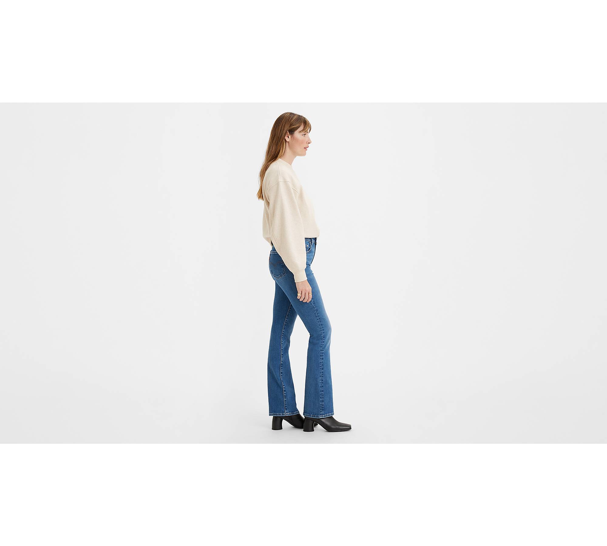 LEVI'S 725 High Rise Boot Cut Jeans in Blow Your Mind